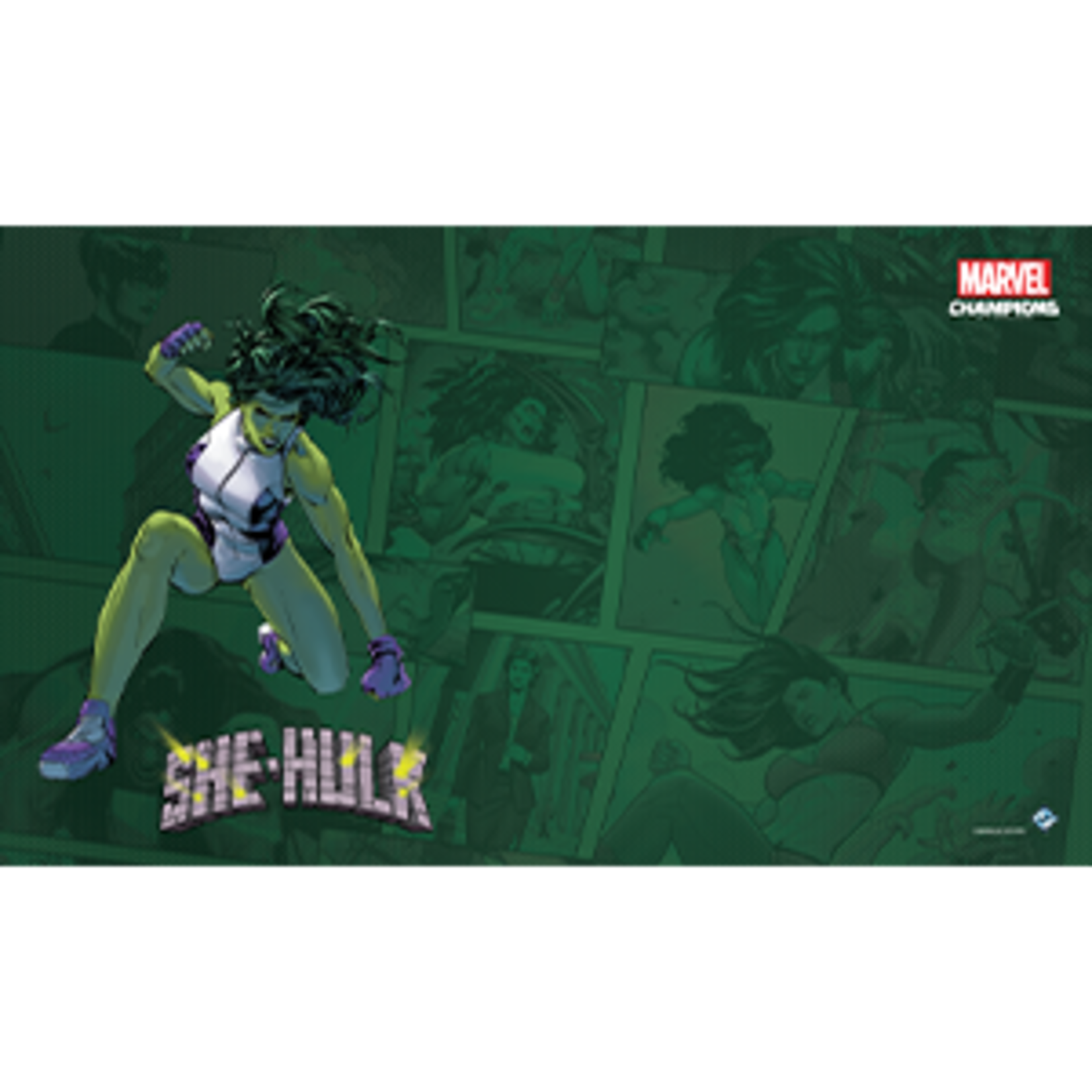 Fantasy Flight Games Marvel Champions Living Card Game: She-Hulk Game Mat