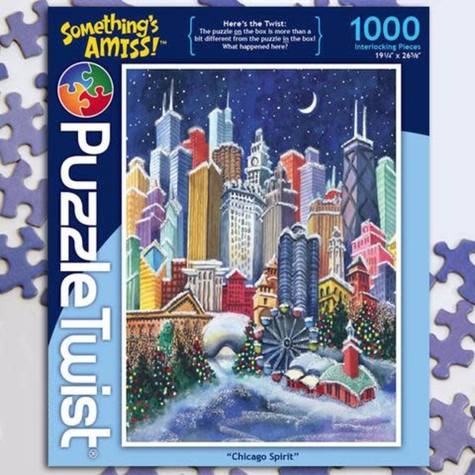 Puzzle Twist Puzzle Twist - 1000 Piece Puzzle: Chicago Spirit
