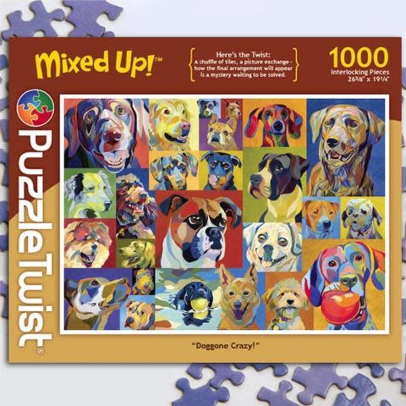 Puzzle Twist Puzzle Twist - 1000 Piece Puzzle: Doggone Crazy