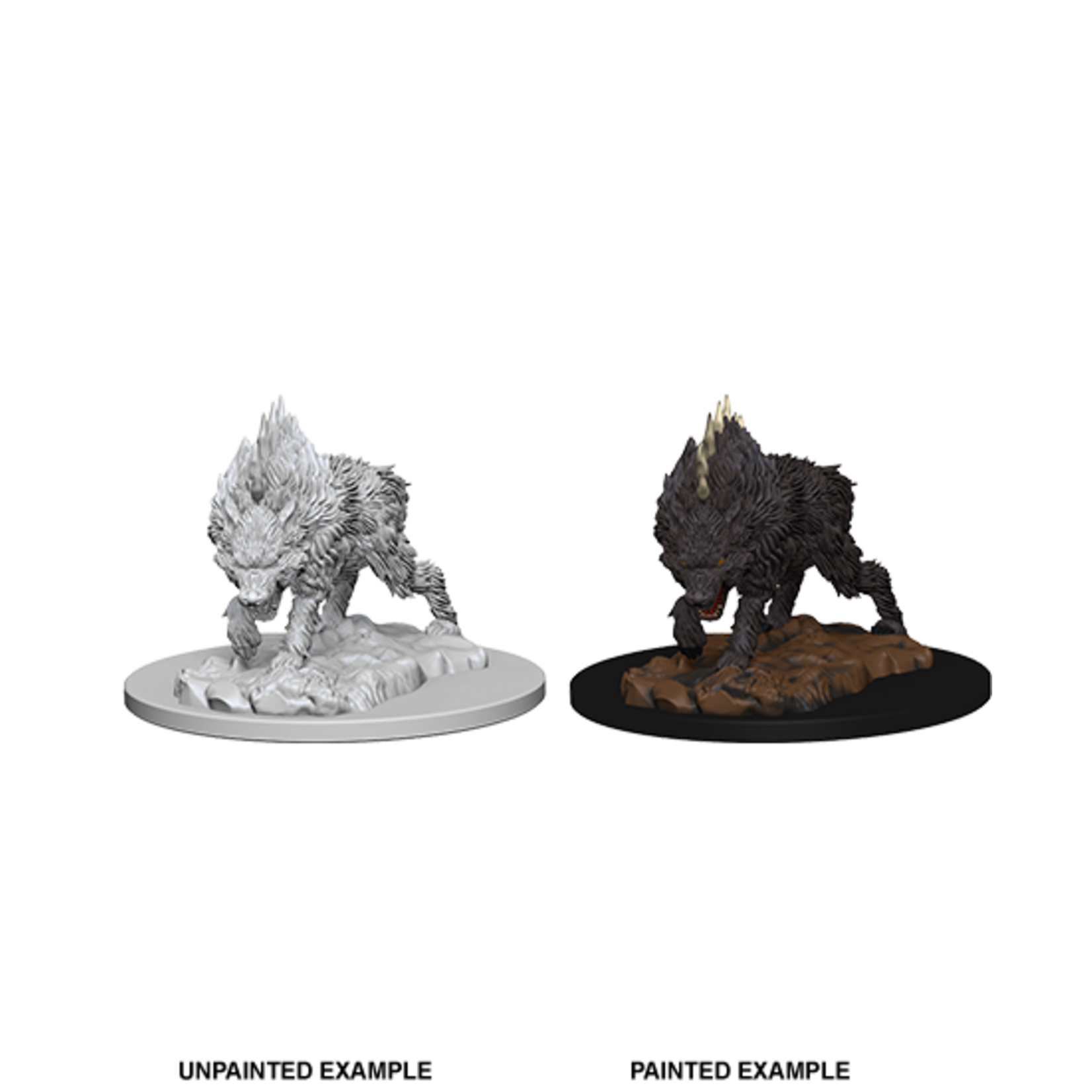 WizKids Pathfinder Deep Cuts Unpainted Miniatures: W04 Dire Wolf
