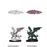 WizKids Dungeons & Dragons Nolzur`s Marvelous Unpainted Miniatures: W10 Blue Dragon Wyrmling