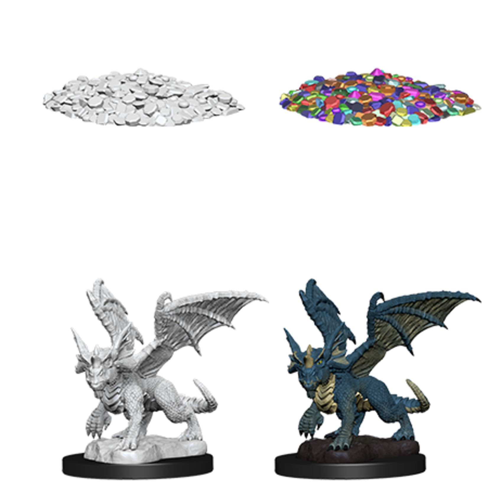 WizKids D&D Nolzur's Marvelous Miniatures: Blue Dragon Wyrmling (W10)