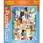 Puzzle Twist Puzzle Twist - 500 Piece Puzzle: Colorful Canines