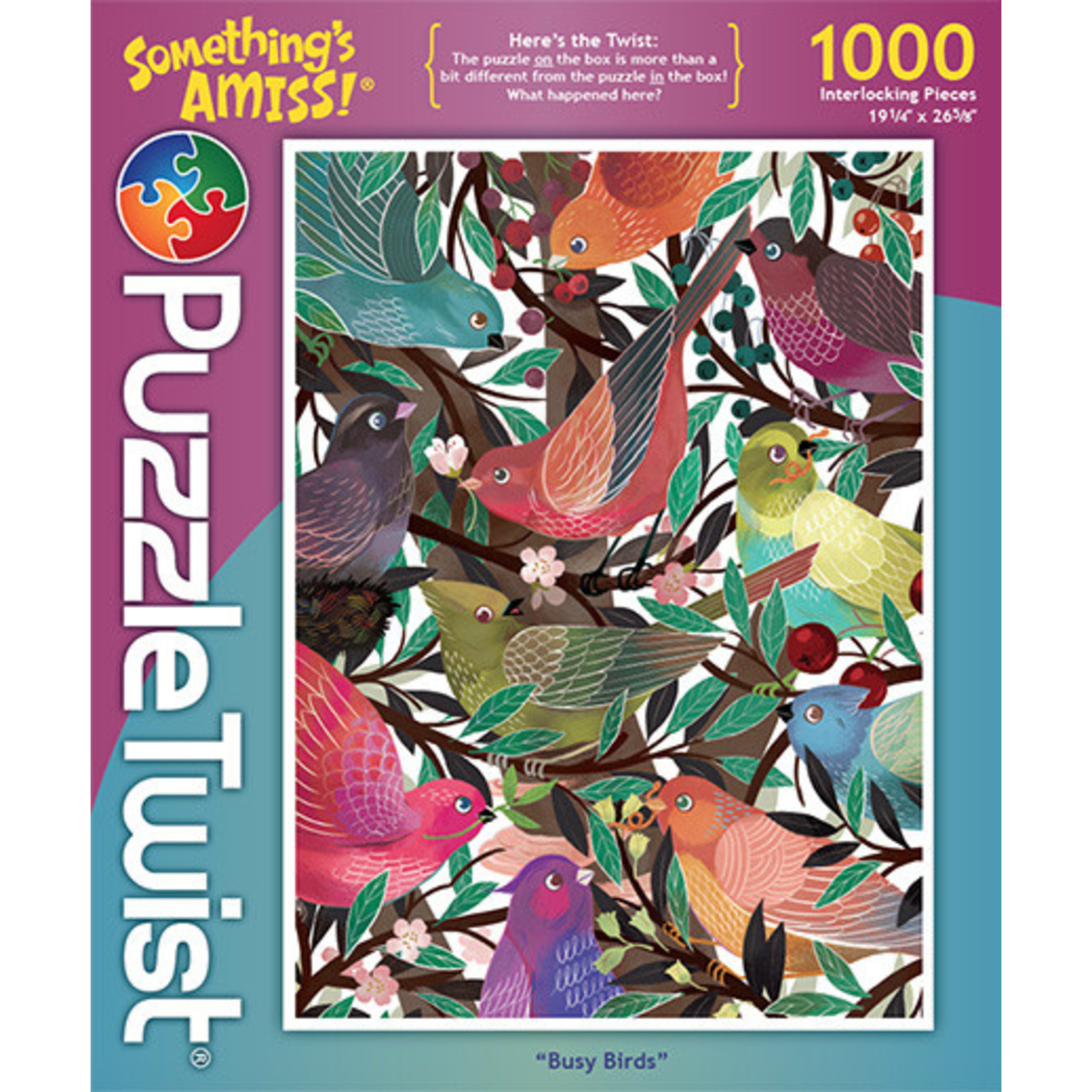 Puzzle Twist Puzzle Twist - 1000 Piece Puzzle: Busy Birds