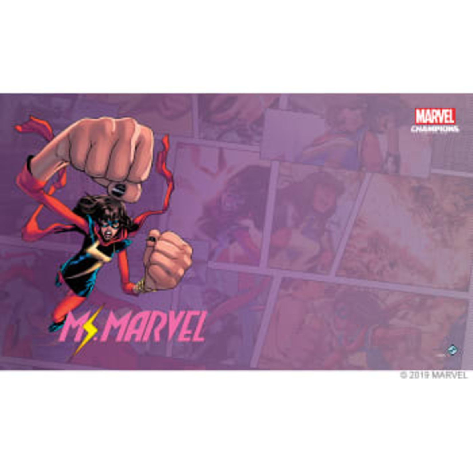 Fantasy Flight Games Marvel Champions Living Card Game: Ms. Marvel Game Mat