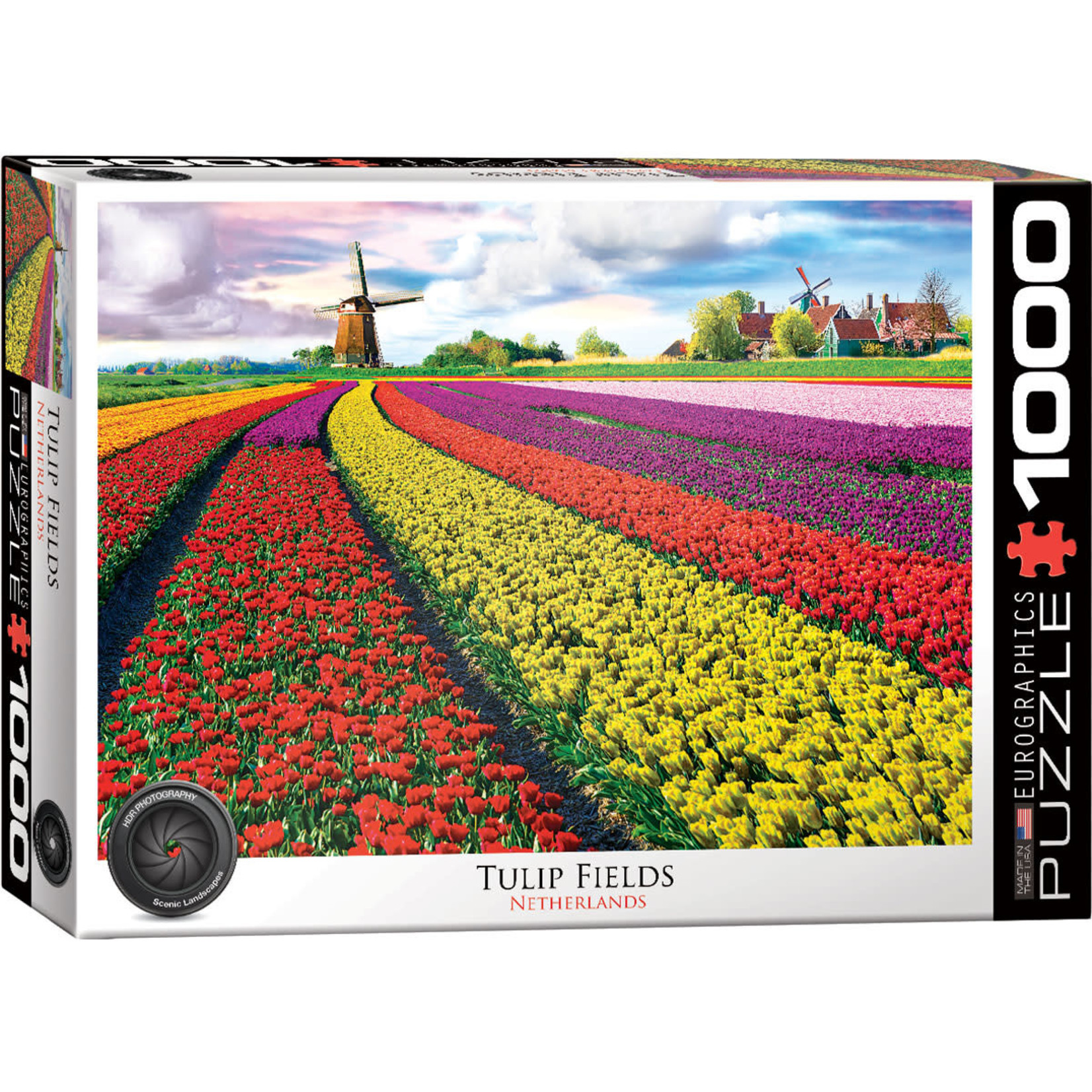 Eurographics Eurographics Puzzle: Tulip Field- Netherlands - 1000pc