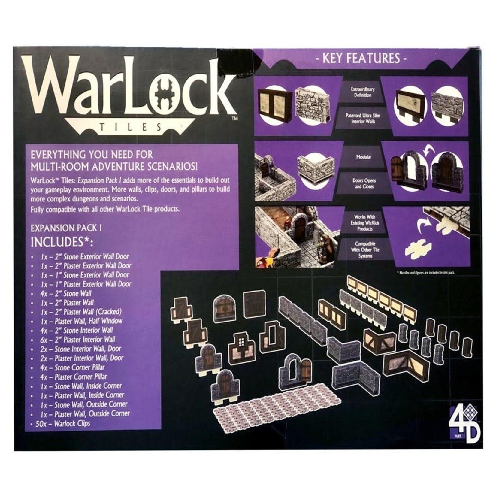 WizKids Wizkids D&D WarLock Tiles: Expansion Box 1