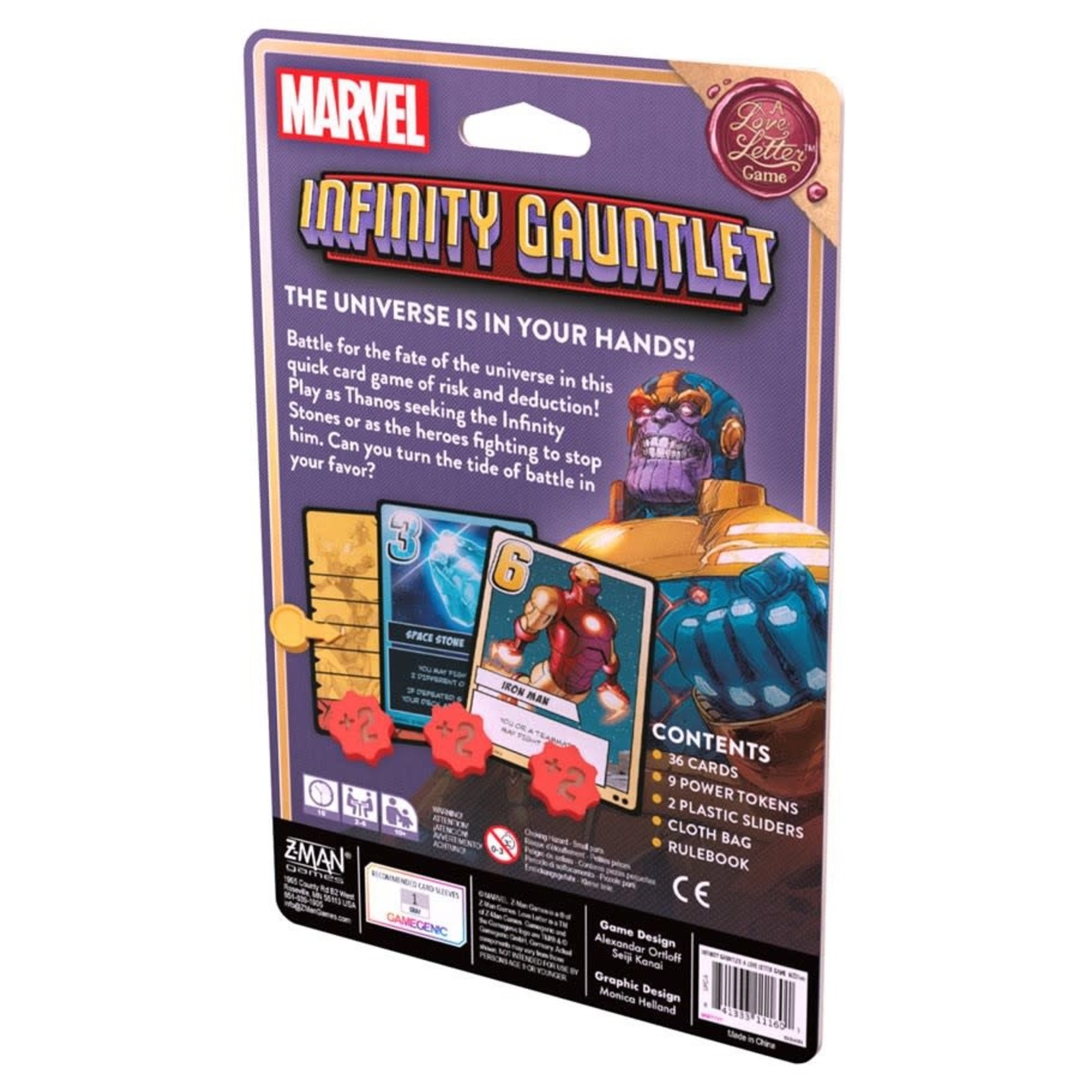 Z-Man Infinity Gauntlet: A Love Letter Game