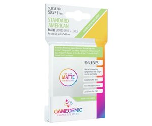 Gamegenic Gamegenic Sleeves: Standard American MATTE - 50 count (59x91mm) -  Fair Game