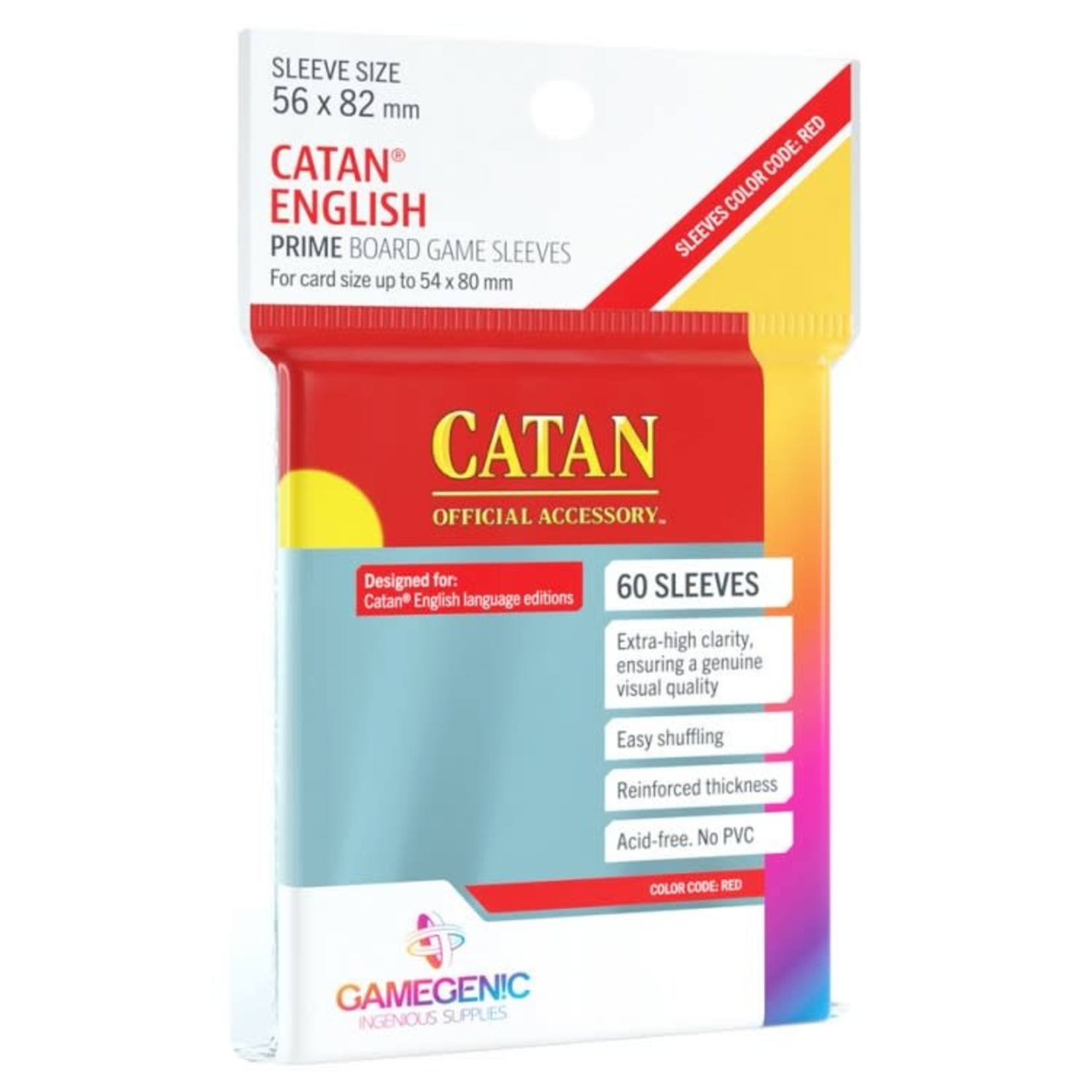 Gamegenic Gamegenic Sleeves: Catan PRIME - 60 count  (56x82mm)