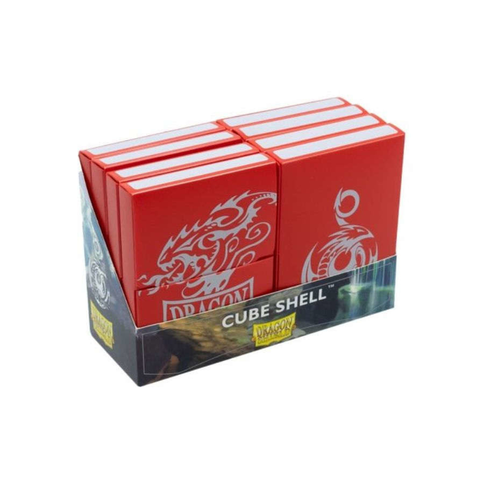 Arcane Tinman Dragon Shield: Cube Shell (8) - Red