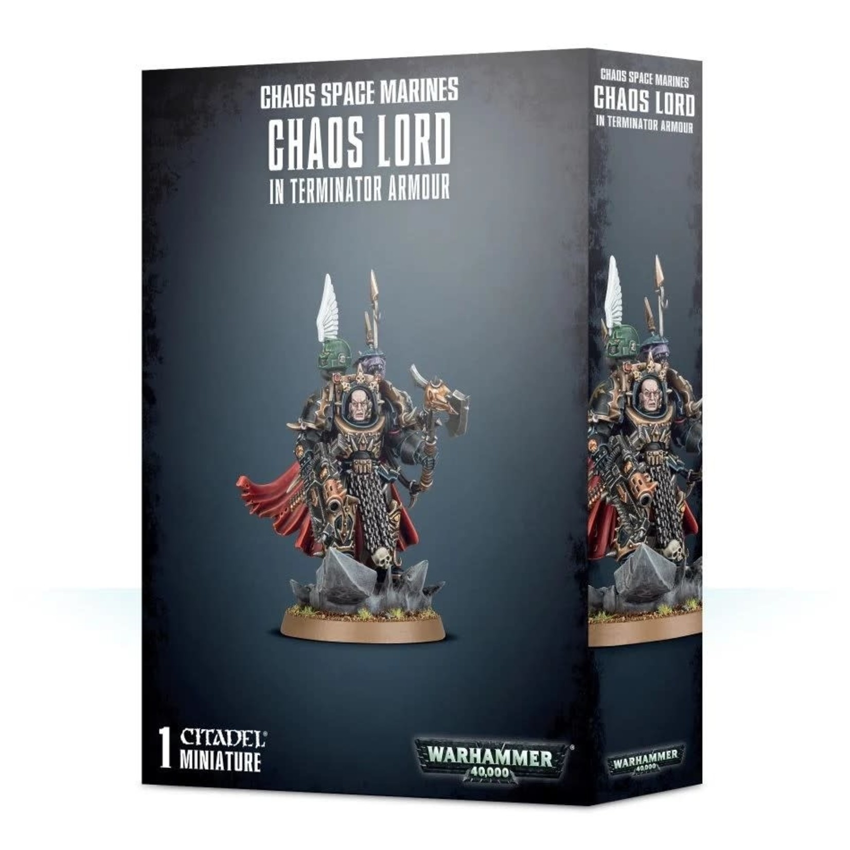 Games Workshop Warhammer 40k:  Chaos Space Marines -Sorcerer/ Chaos Lord in Terminator Armour