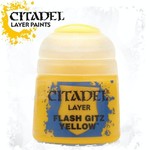 Games Workshop Warhammer Colour (Citadel) Paint - Layer: Flash Gitz Yellow