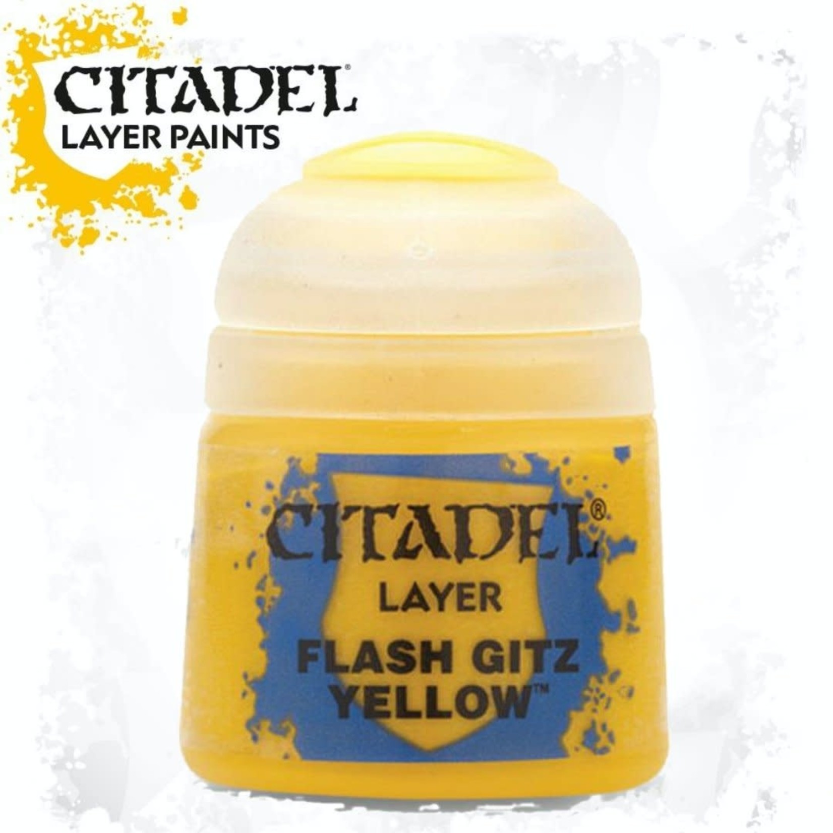 Games Workshop Warhammer Colour (Citadel) Paint - Layer: Flash Gitz Yellow