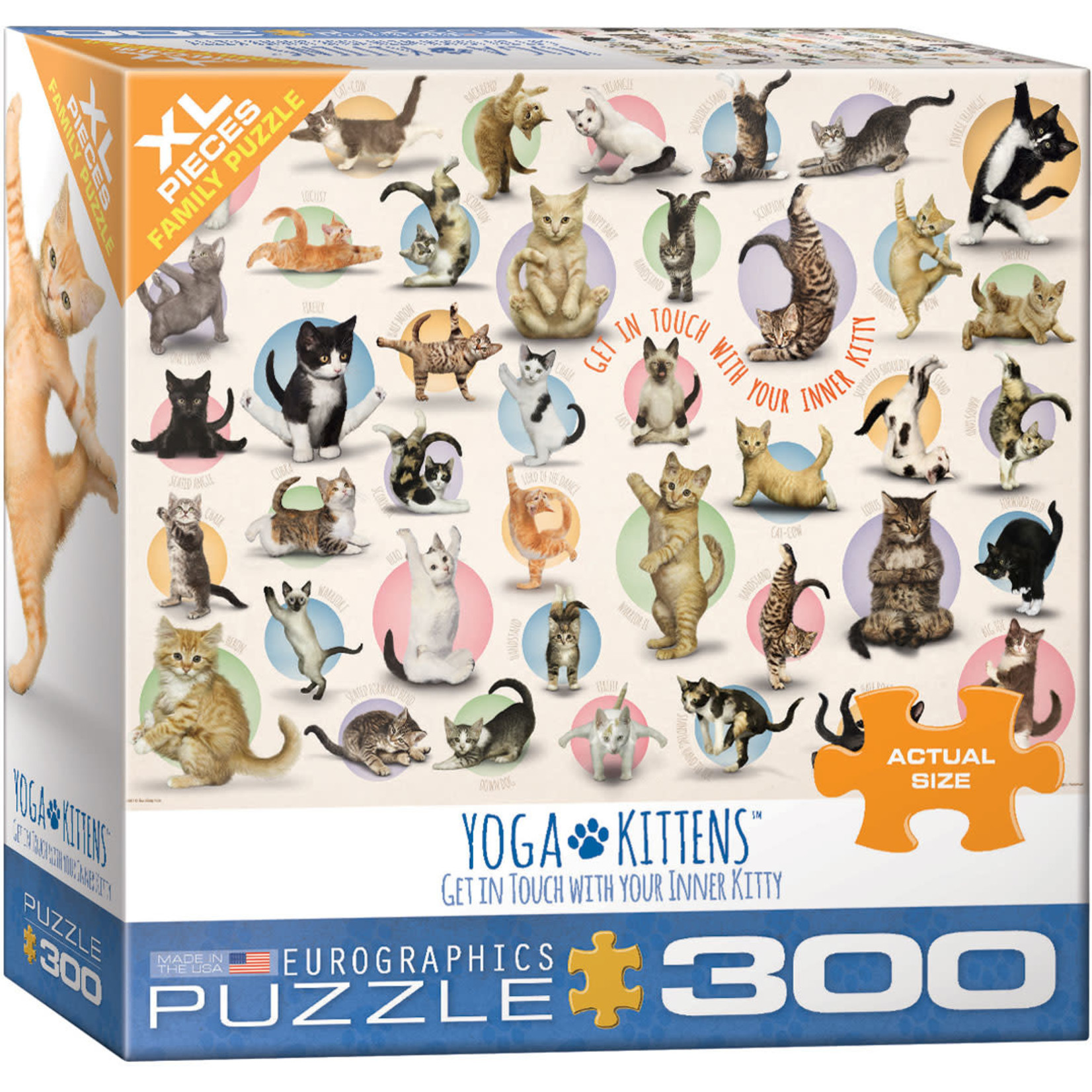 Eurographics Eurographics Puzzle: Yoga Kittens - 300pc