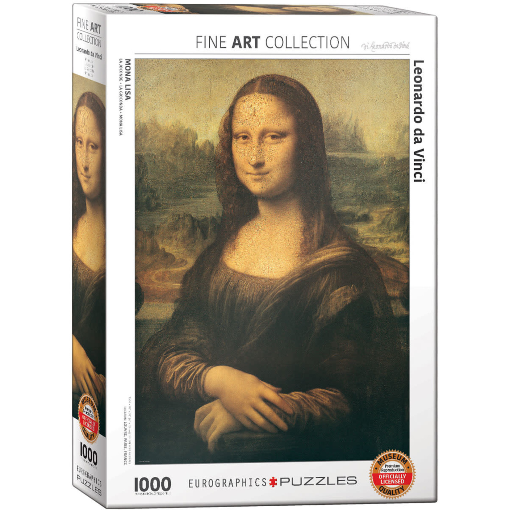 Eurographics Eurographics Puzzle: Mona Lisa by da Vinci - 1000pc