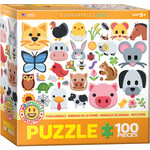 Eurographics Eurographics Puzzle: Emoji Farm Animals - 100pc