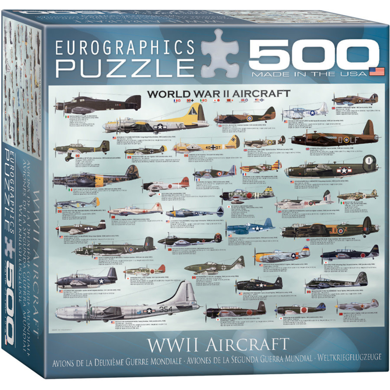 Eurographics Eurographics Puzzle: WWII Aircraft - 500pc