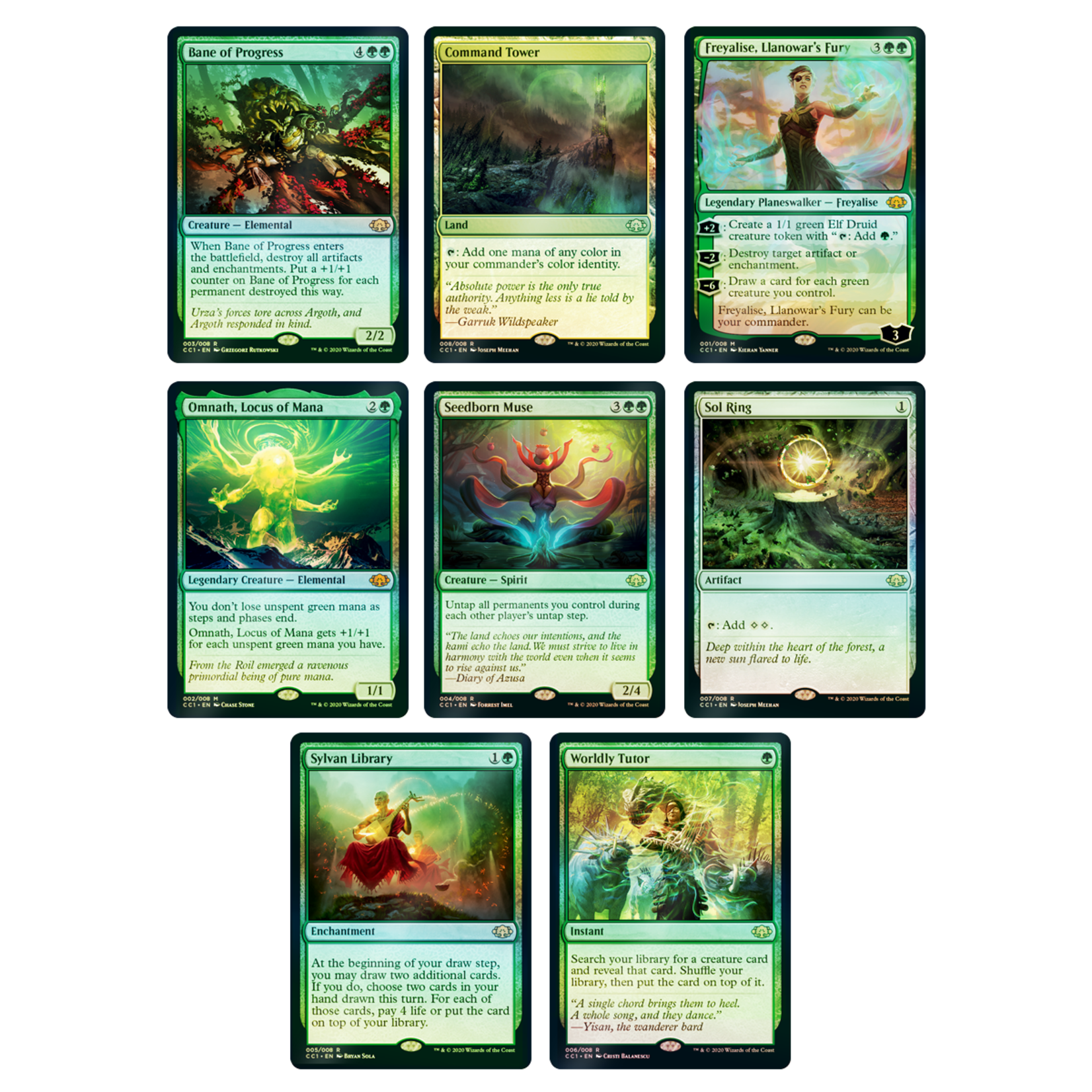 Wizards of the Coast Magic the Gathering: Commander Collection - Green:  Premium