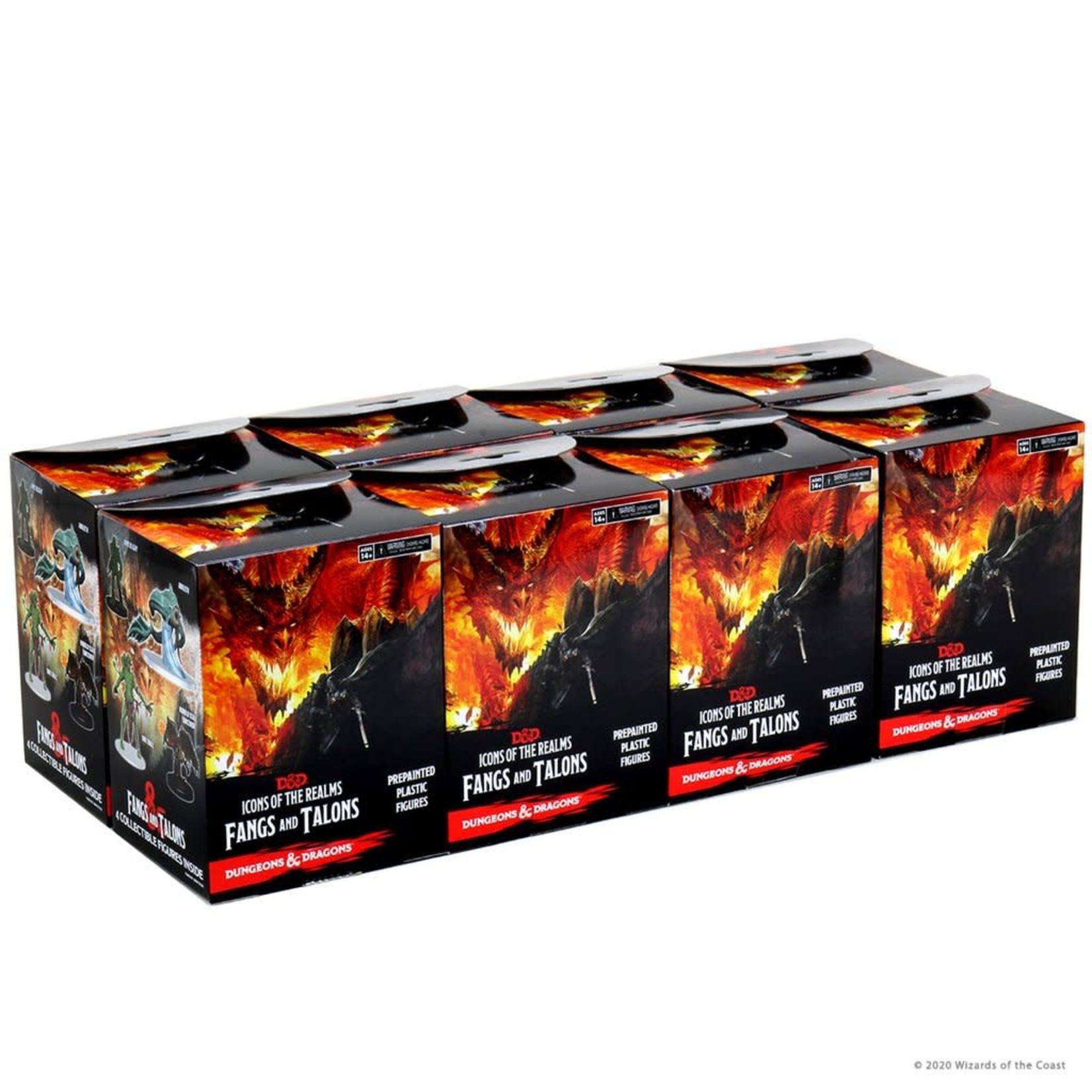 WizKids Dungeons & Dragons: Icons of the Realms: Fangs and Talons Booster Brick (8)