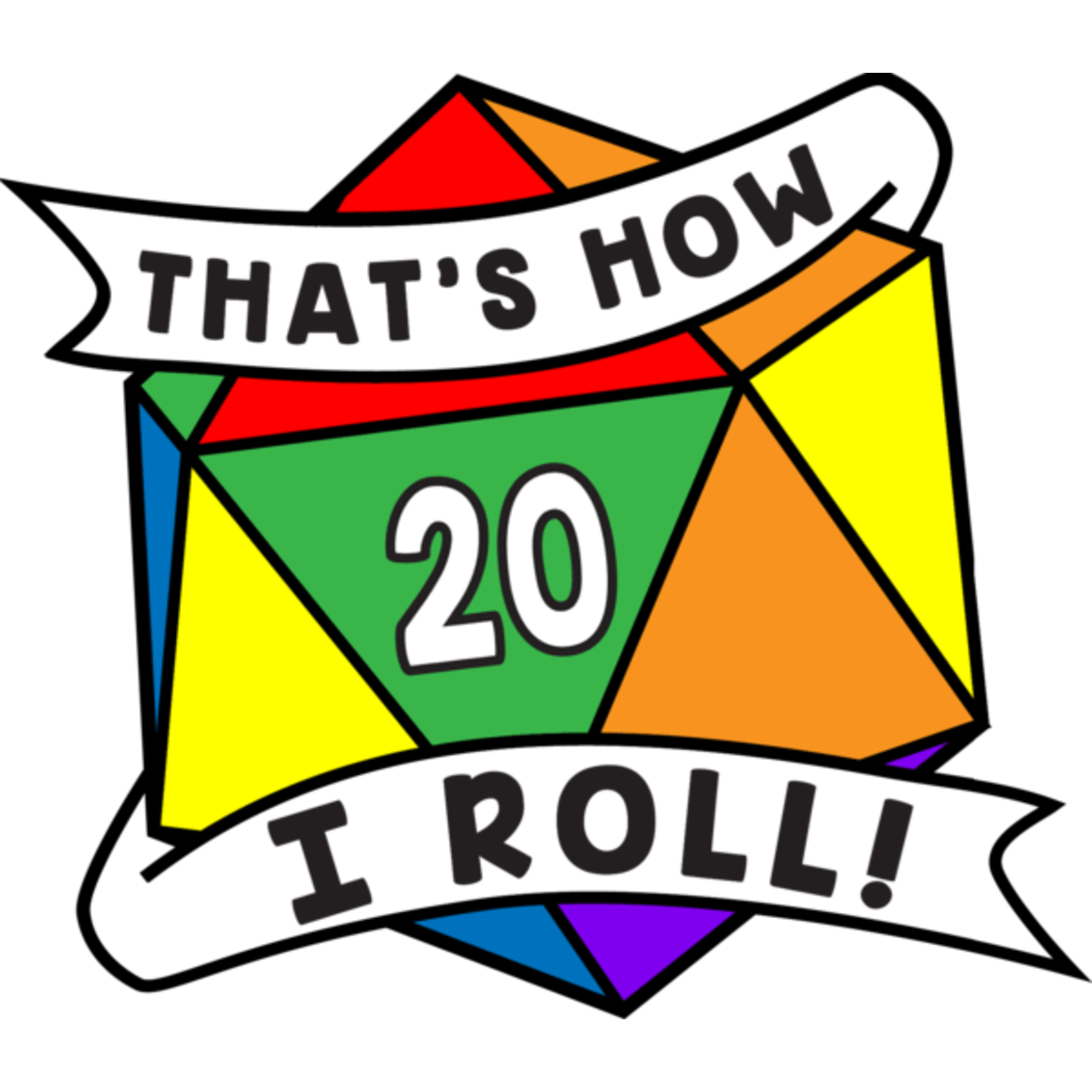 Foam Brain Games FB That's How I Roll Enamel Pride Pin - Rainbow
