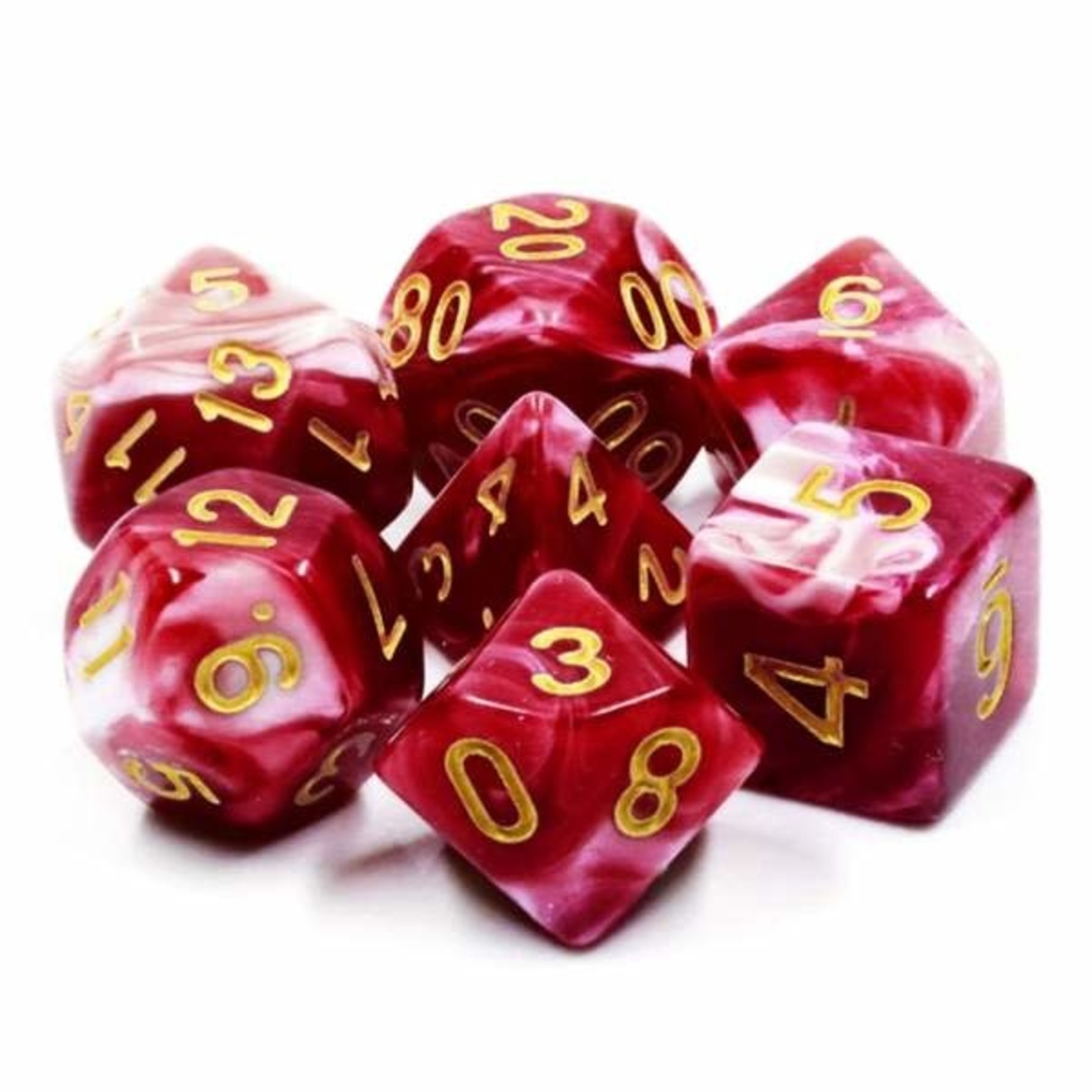 Foam Brain Games FB Cherry Cream RPG Dice Set
