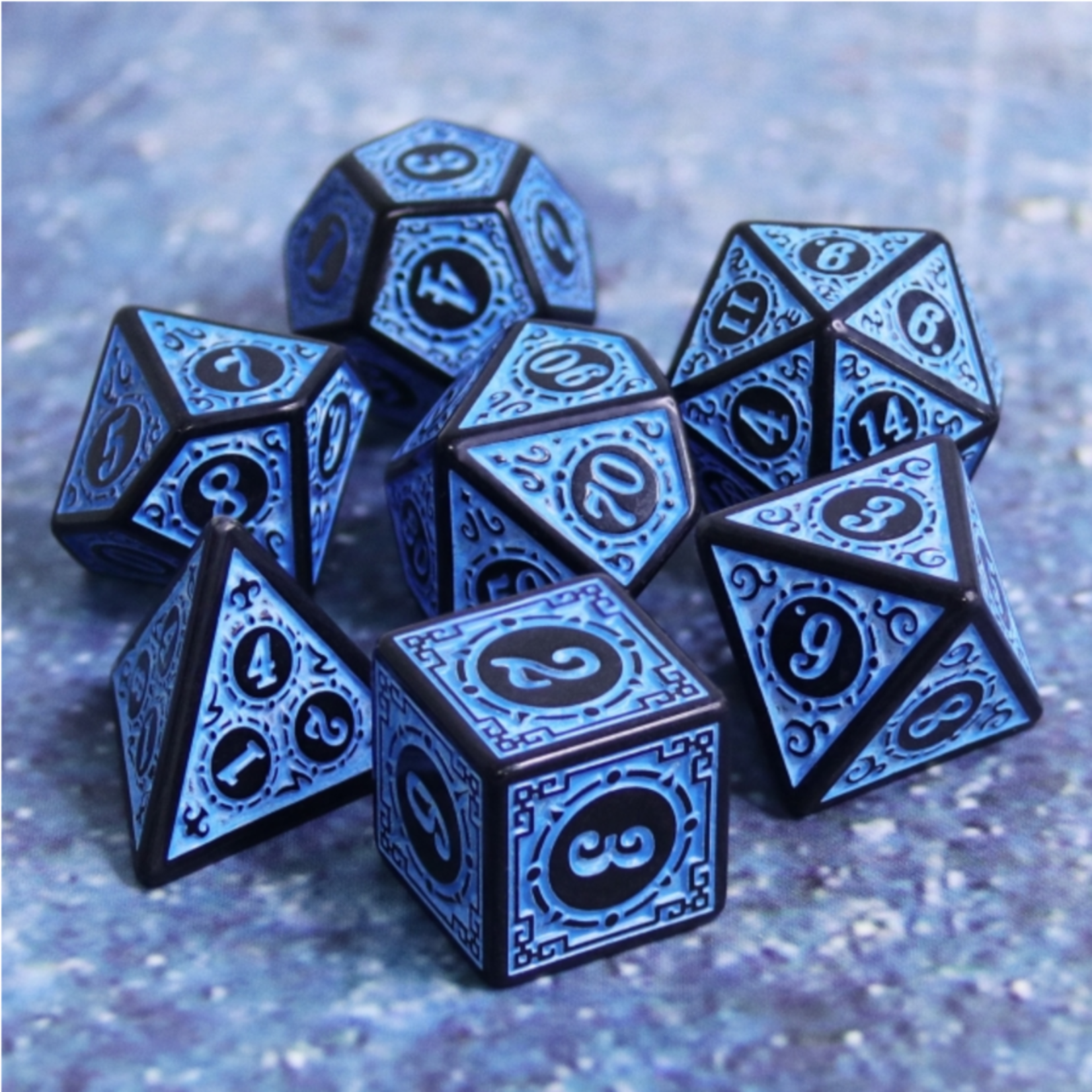 Foam Brain Games FB Magic Flame - Blue RPG Dice Set