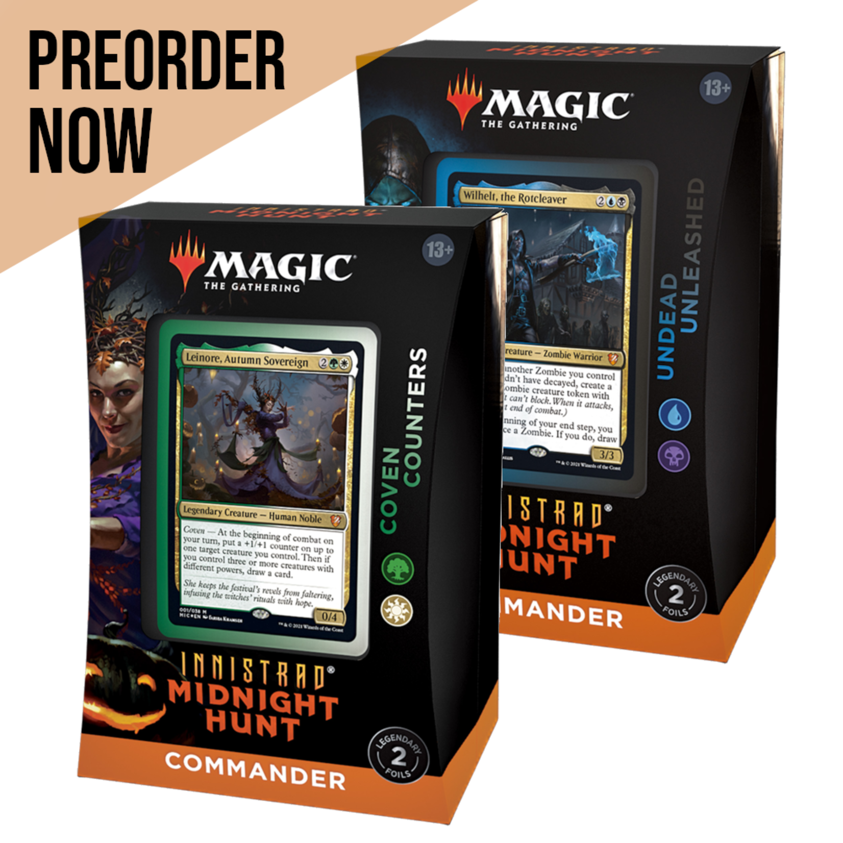 Wizards of the Coast Magic the Gathering: Midnight Hunt - Commander Decks (Set of 2)