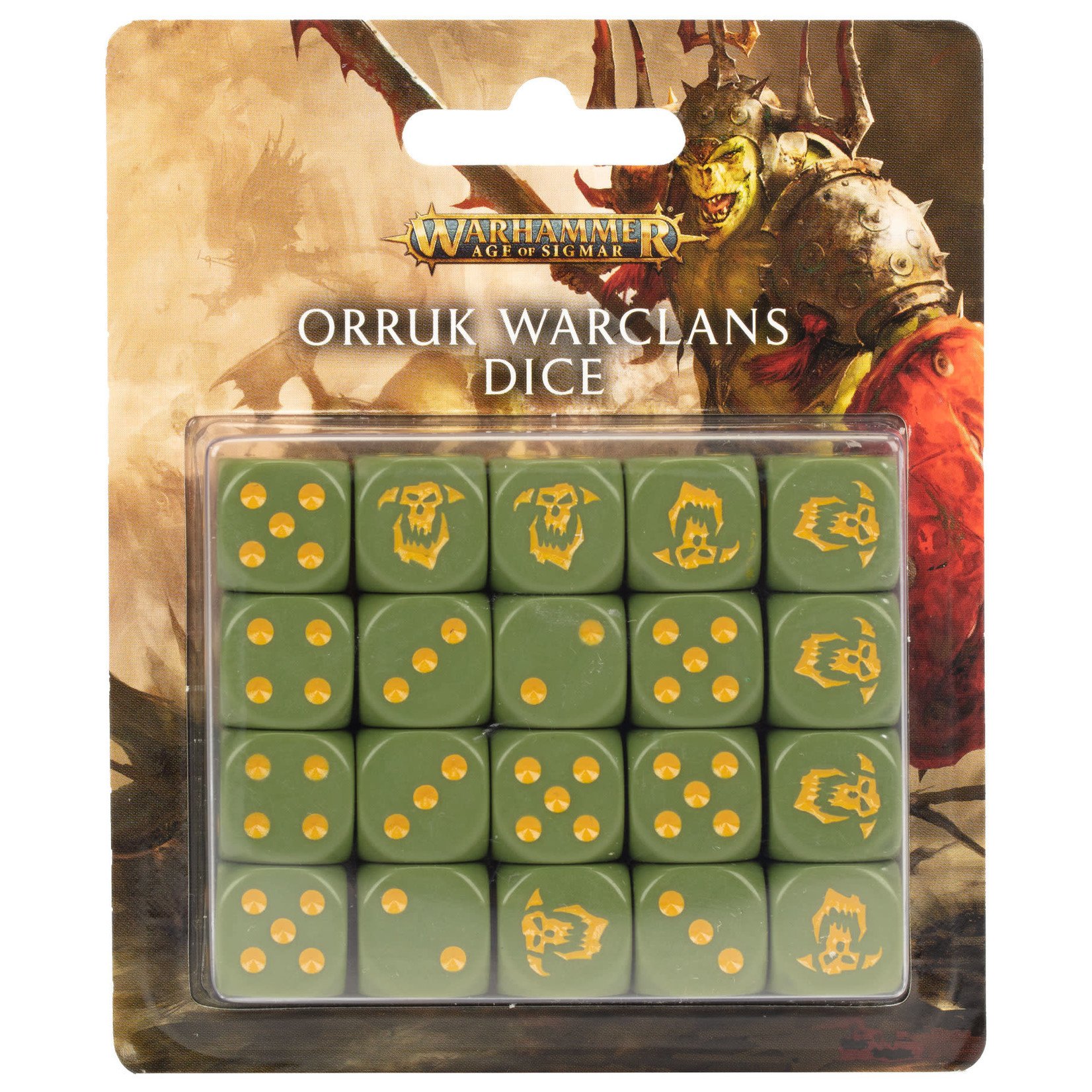 Games Workshop Warhammer Age of Sigmar: Orruk Warclans - Dice Set