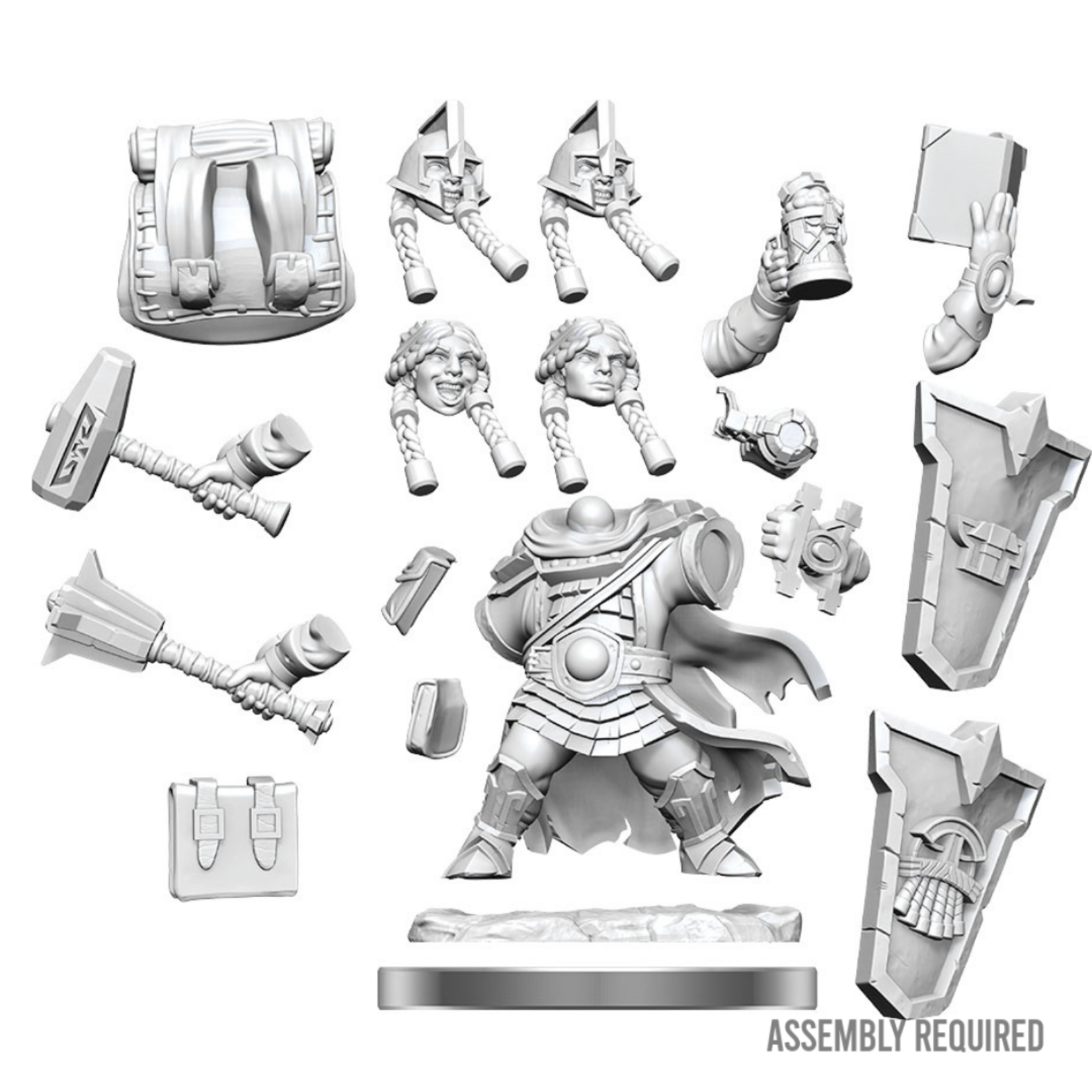 WizKids Wizkids Dungeons and Dragons Frameworks: Dwarf Cleric Female W01