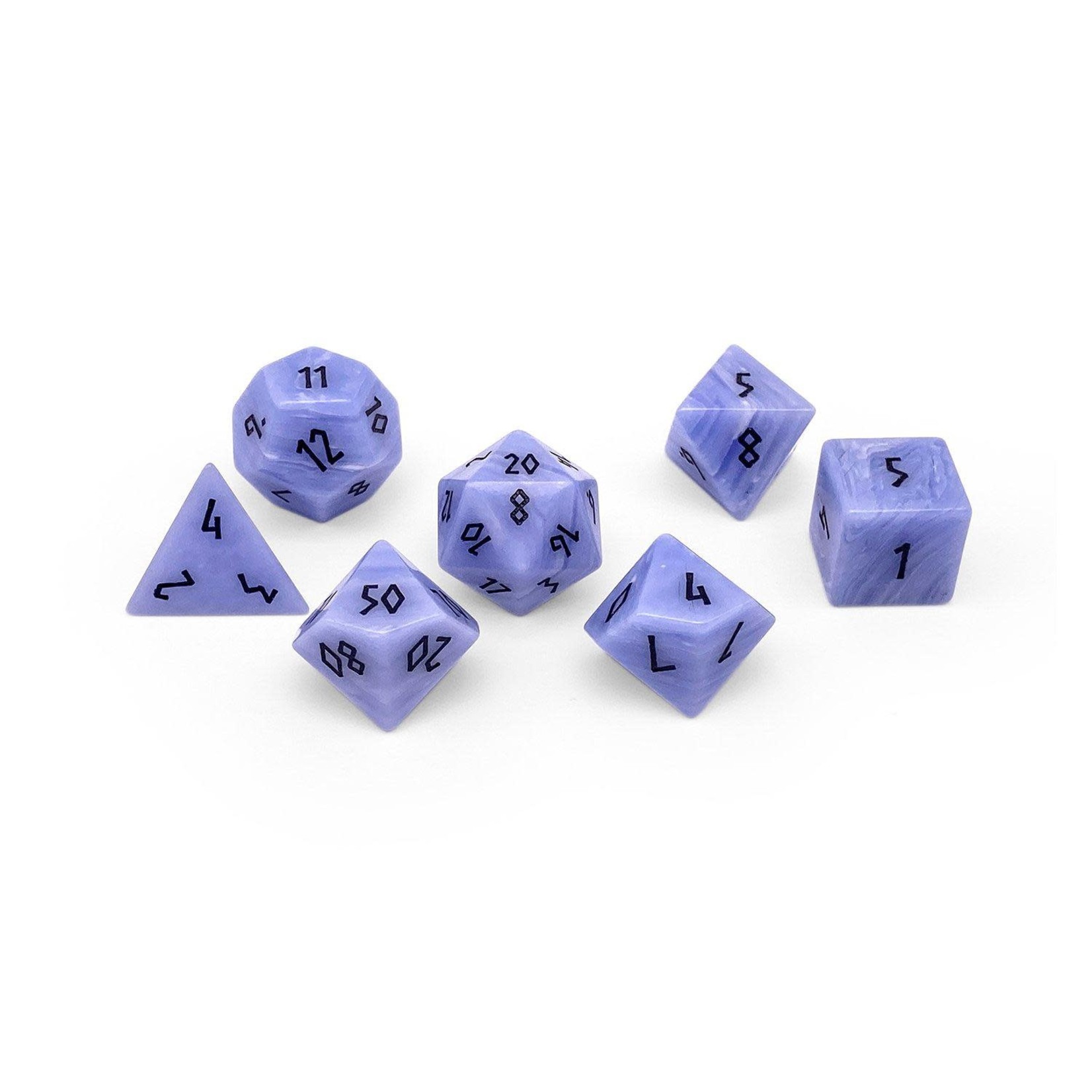 Norse Foundry Norse Foundry Gemstone Dice: Blue Laced Agate