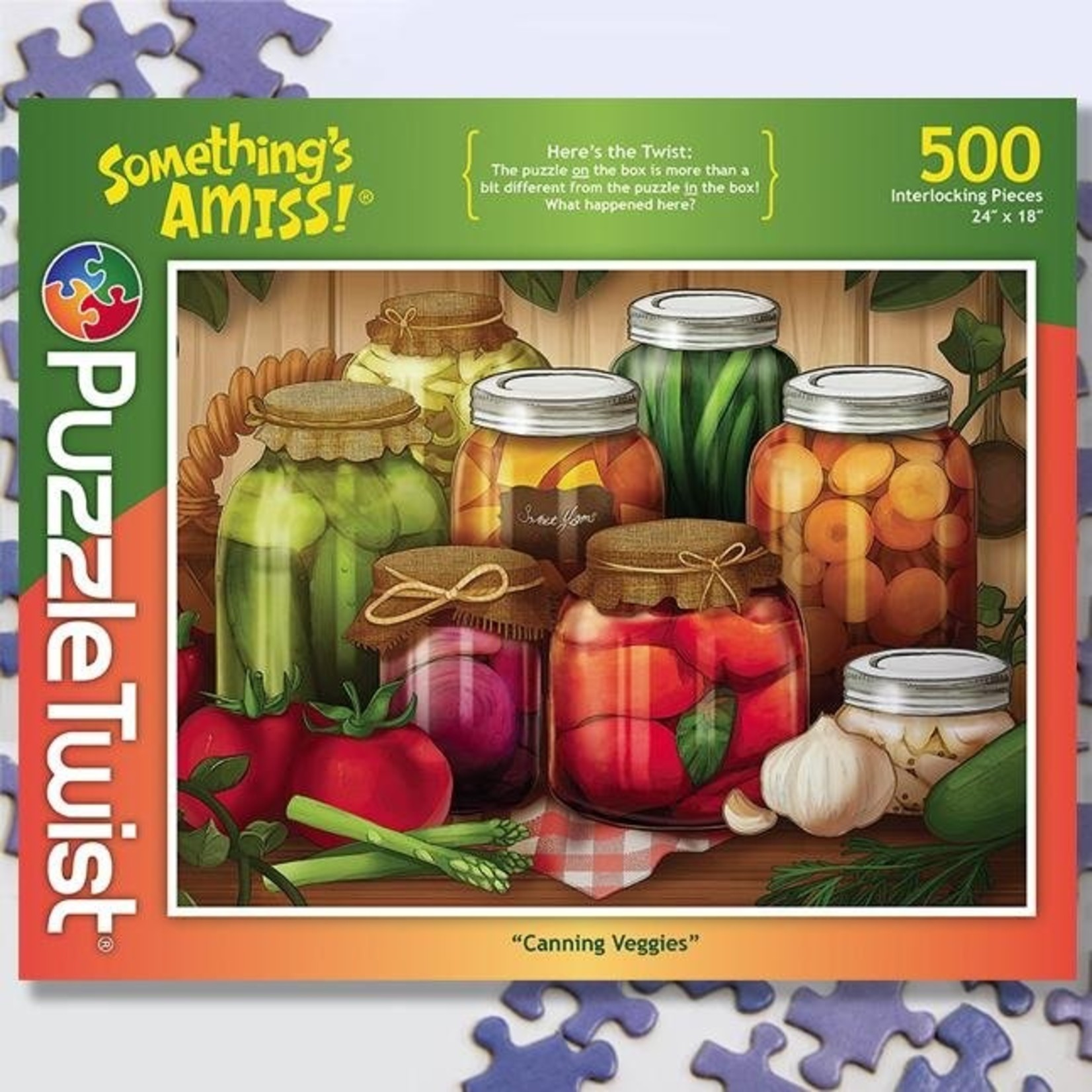 Puzzle Twist Puzzle Twist - 500 Piece Puzzle: Canning Veggies