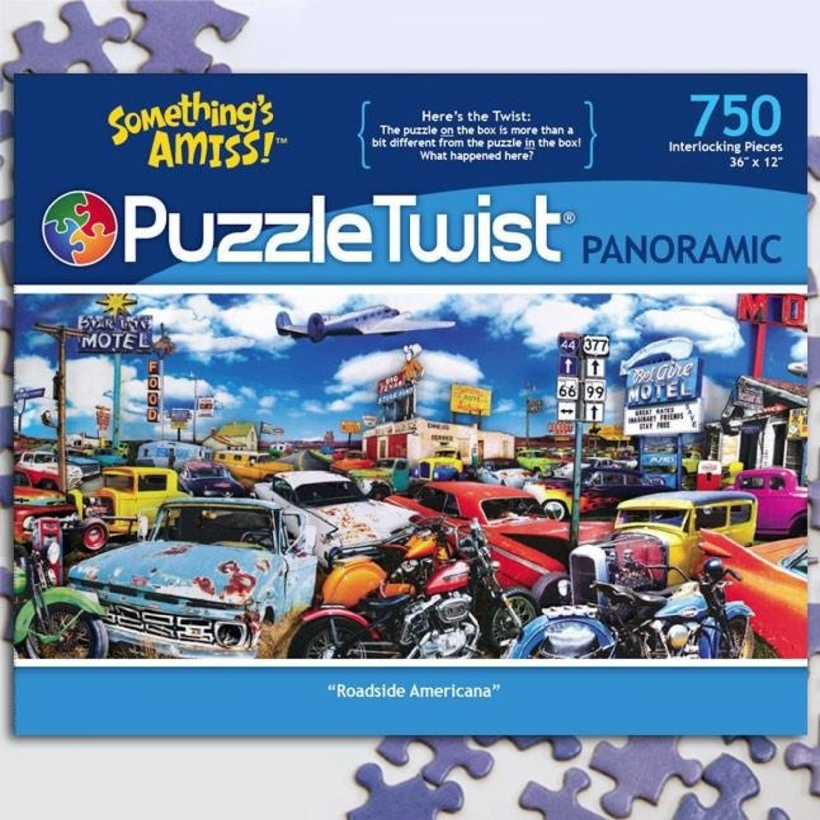 Puzzle Twist Puzzle Twist - 750 Piece Puzzle: Roadside Americana
