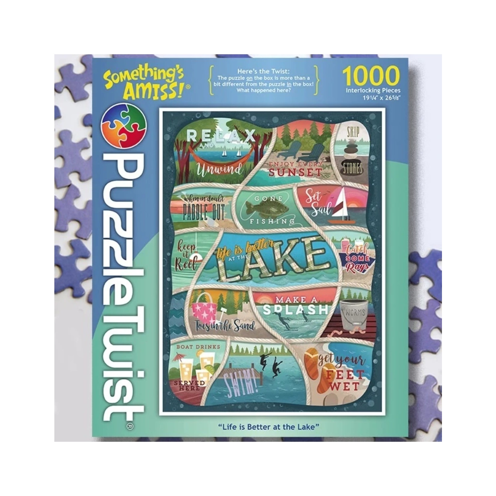 Puzzle Twist Puzzle Twist - 1000 Piece Puzzle: Life is Better at Lake