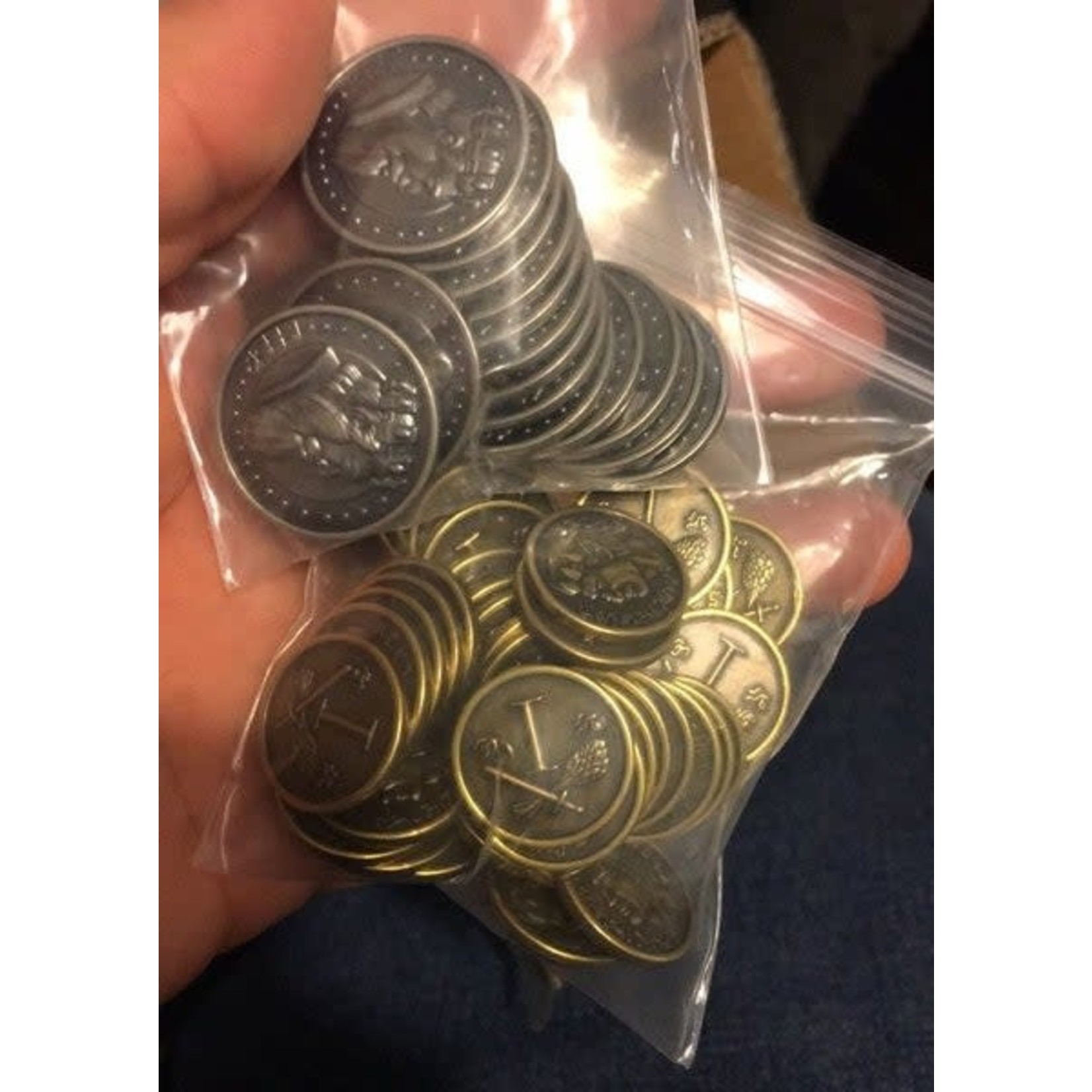 Thunderworks Games Roll Player: Custom Metal Coin Set