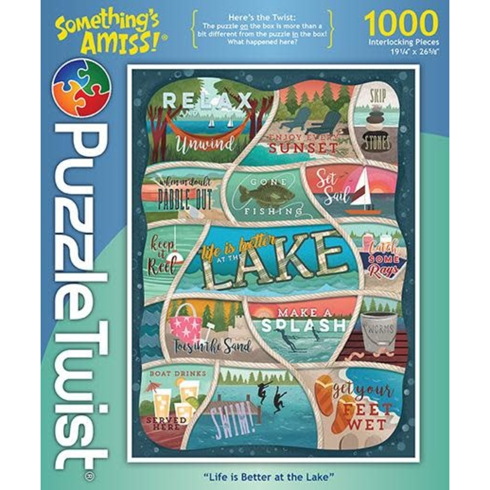 Puzzle Twist Puzzle Twist - 1000 Piece Puzzle: Life is Better at Lake