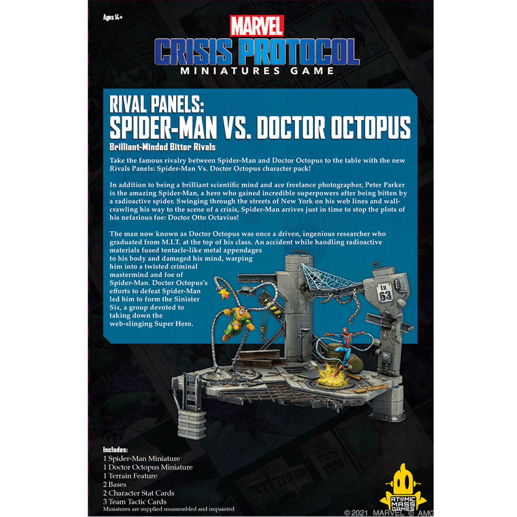 Asmodee Editions Marvel Crisis Protocol: Rivals Panels - Spider-man vs Doctor Octopus