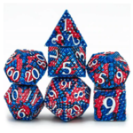 Foam Brain Games FB Coral Reef Dragon Scale RPG Metal Dice Set
