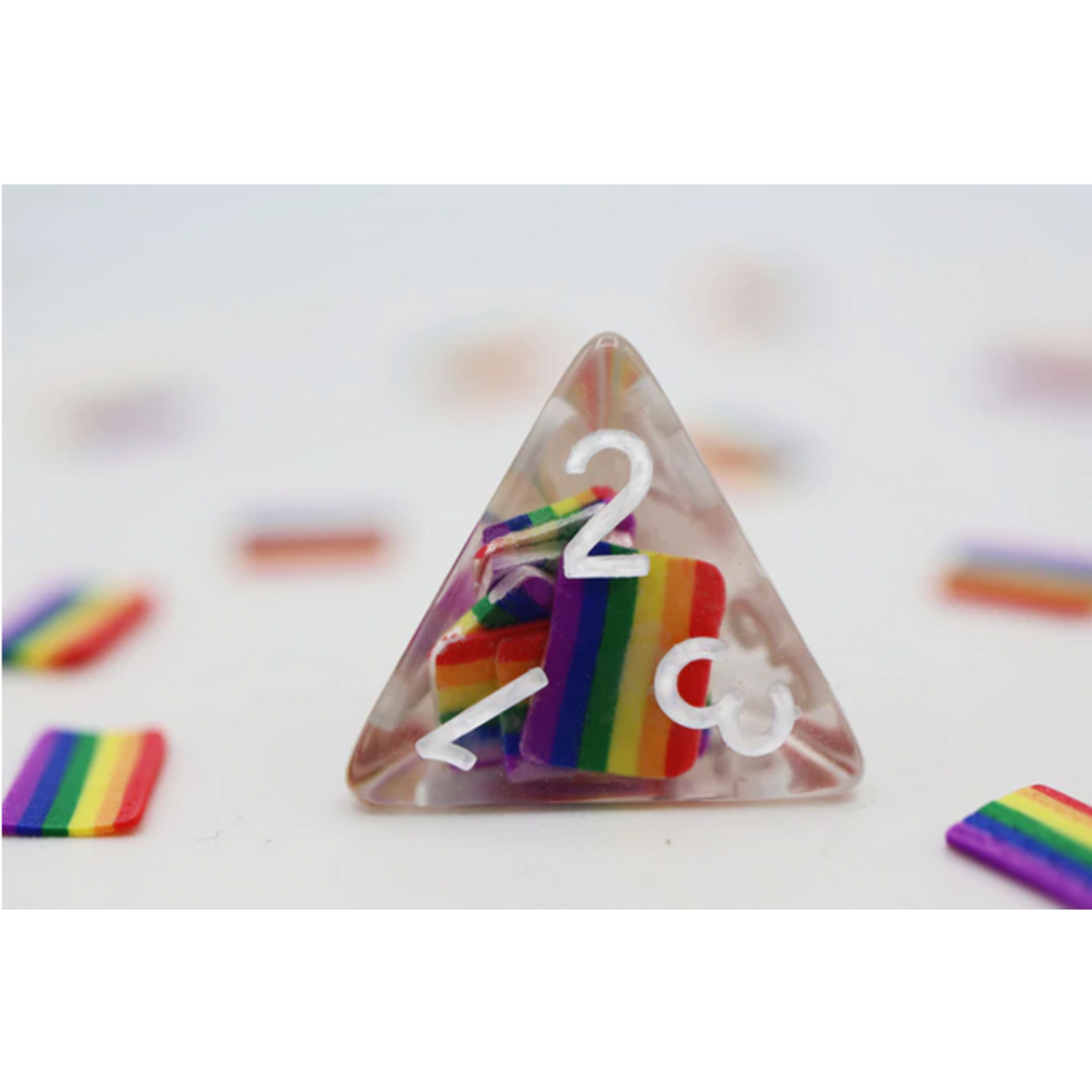Foam Brain Games FB Rainbow Flag RPG Dice Set