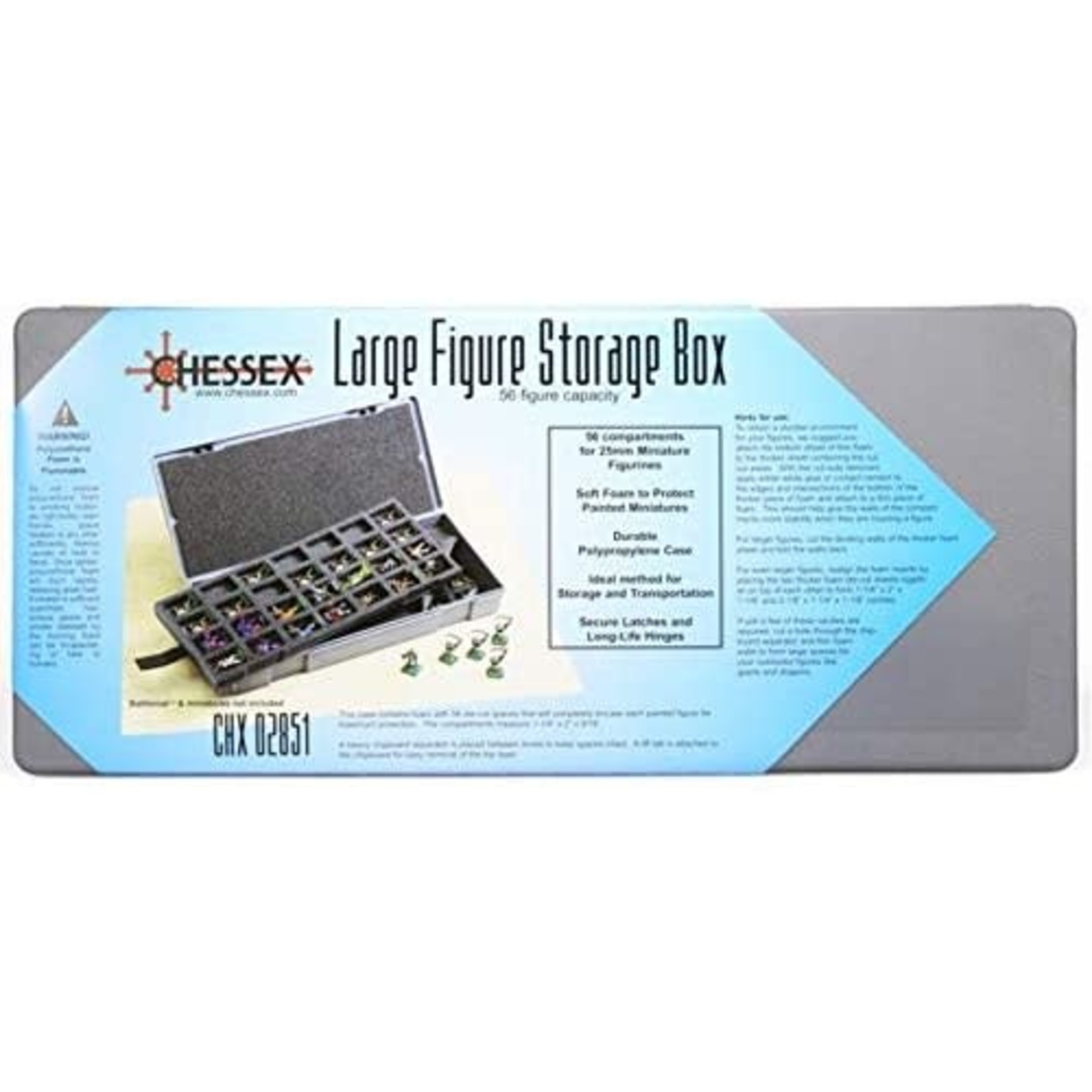 Chessex Figure Carrying Case: 56 25mm Spaces