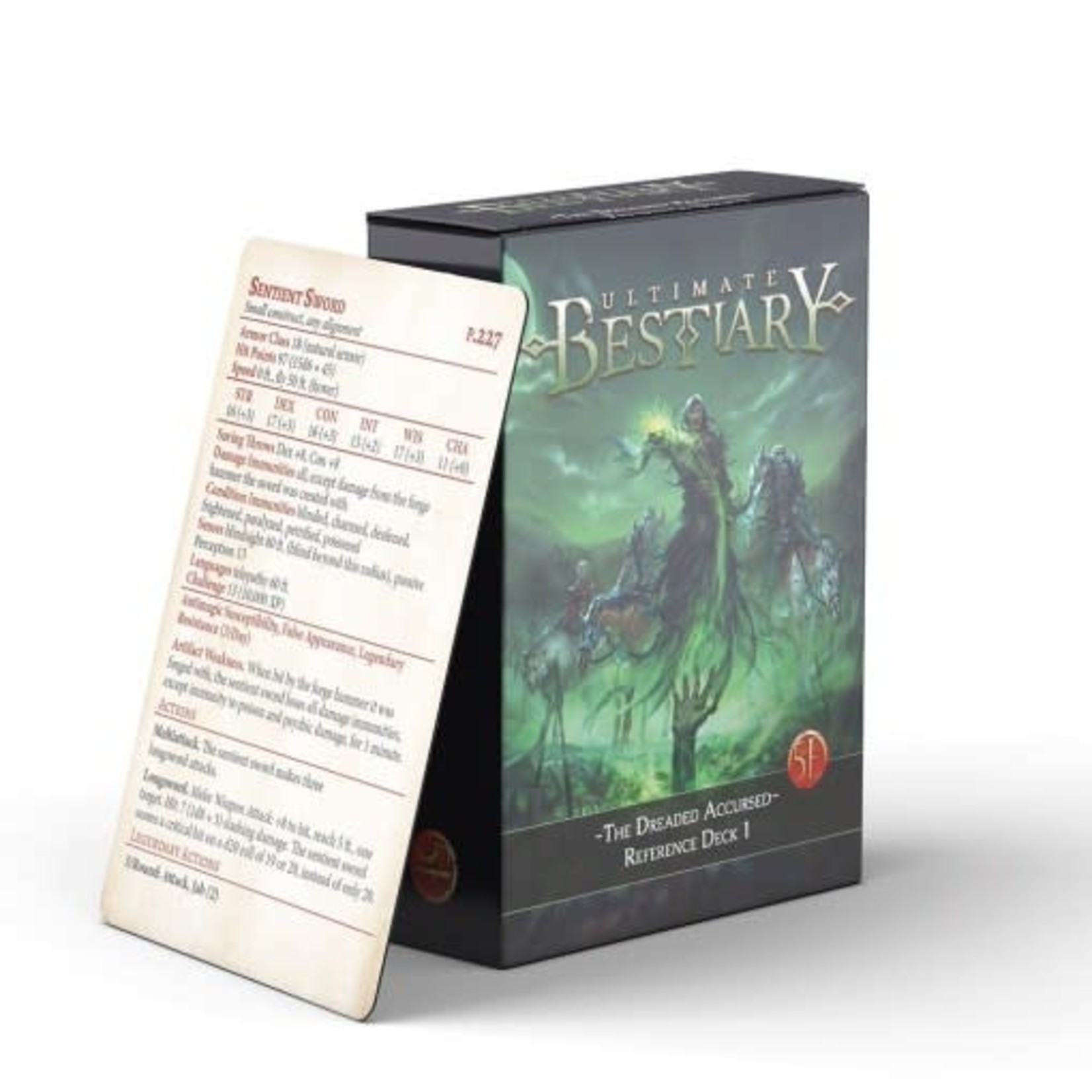 Nord Games Ultimate Bestiary: The Dreaded Accursed Reference Deck 1 -5th Edition