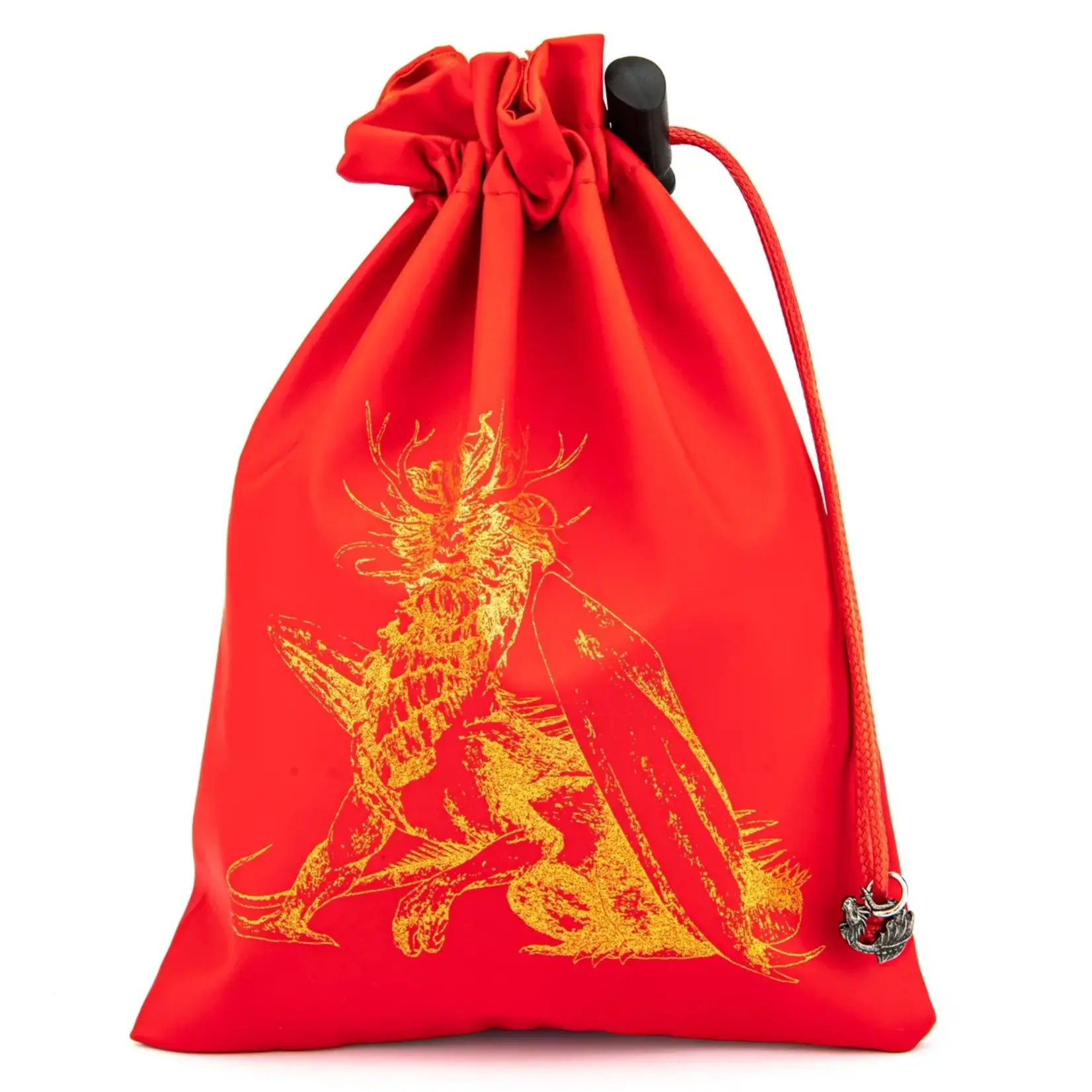 Hymgho Hymgho Premium Dice: Fine Arts Leather Dice Bag - Royal Dragon