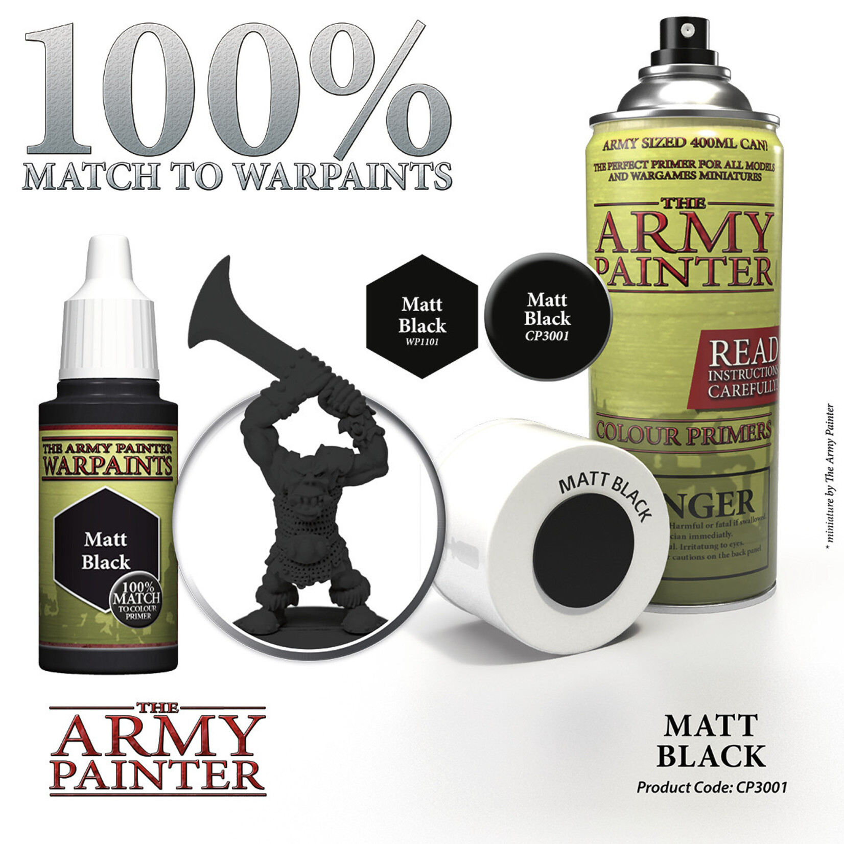 The Army Painter Base Primer: Matt Black Undercoat