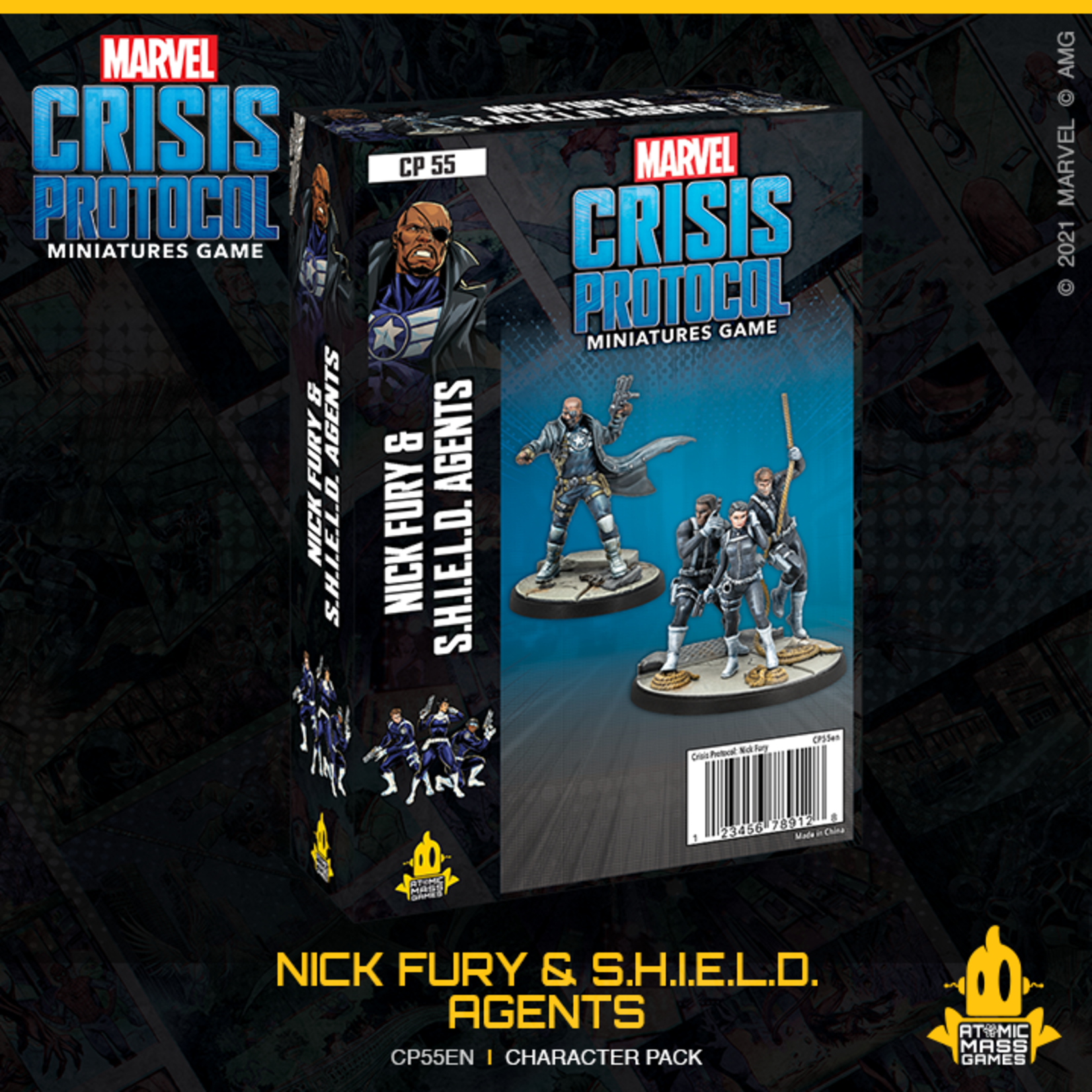 Atomic Mass Games Marvel Crisis Protocol: Nick Fury & S.H.I.E.L.D.
