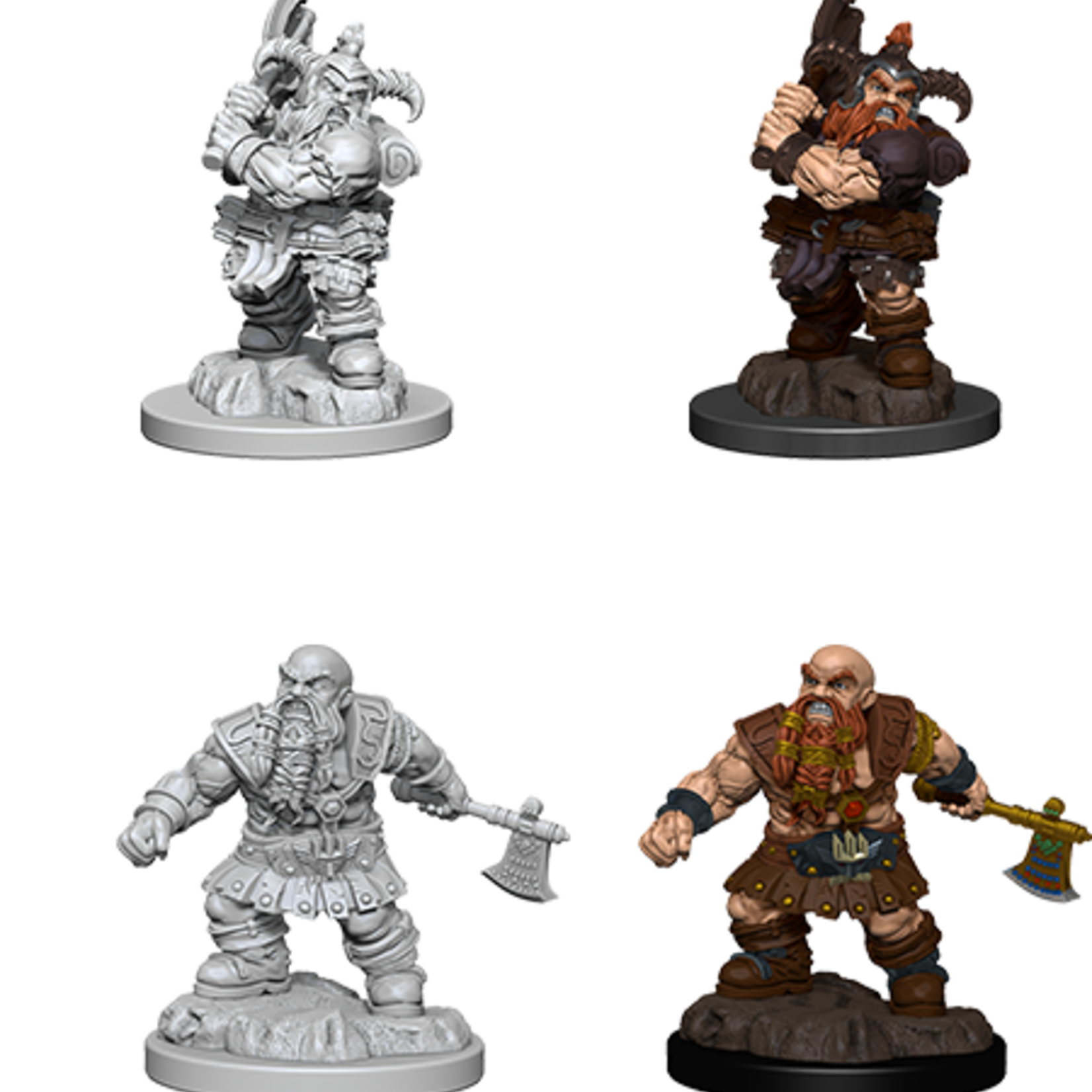 WizKids D&D Nolzur's Marvelous Miniatures: Dwarf Male Barbarian (W6)