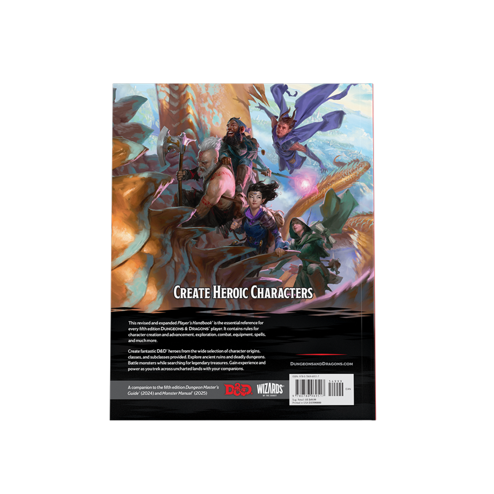 Wizards of the Coast Dungeons and Dragons 2024: Player's Handbook Hardcover
