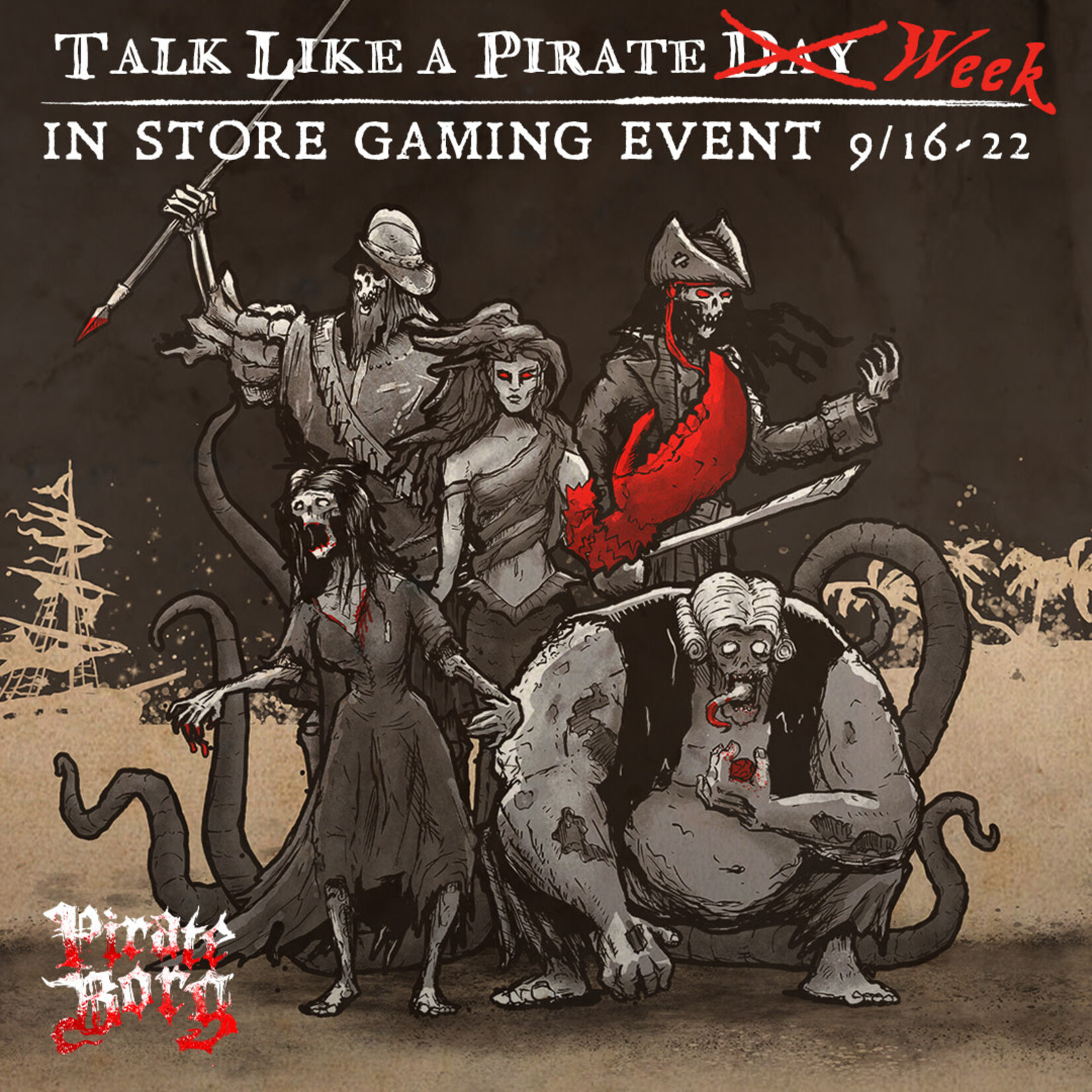 Fair Game Admission: Talk Like a Pirate Week - Pirate Borg - 9/19, Geneva (6pm)