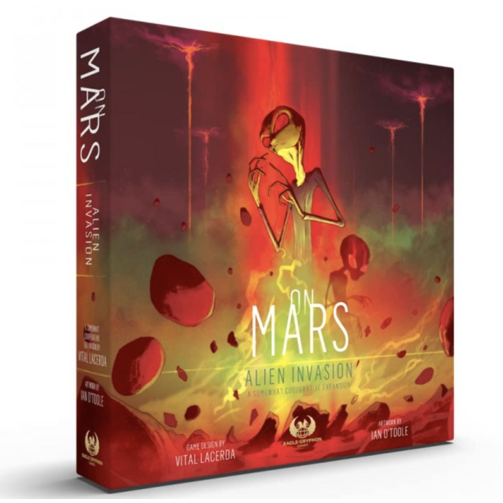 Eagle-Gryphon On Mars: Alien Invasion - Mars Attacks Bundle (Expansion + Wooden Tokens)