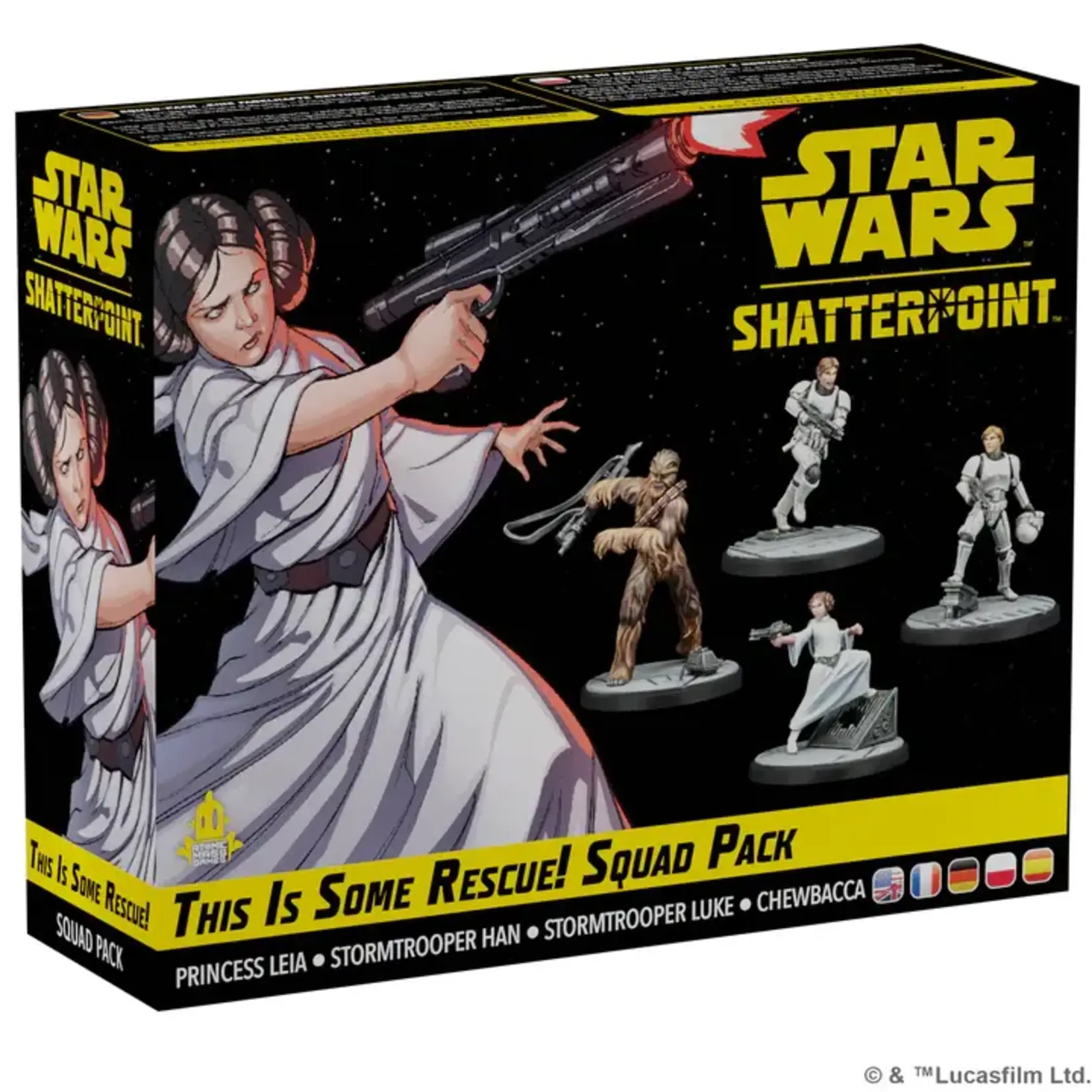 Atomic Mass Games Star Wars Shatterpoint: This is Some Rescue Squad Pacl (Leia / Luke / Han / Chewie)