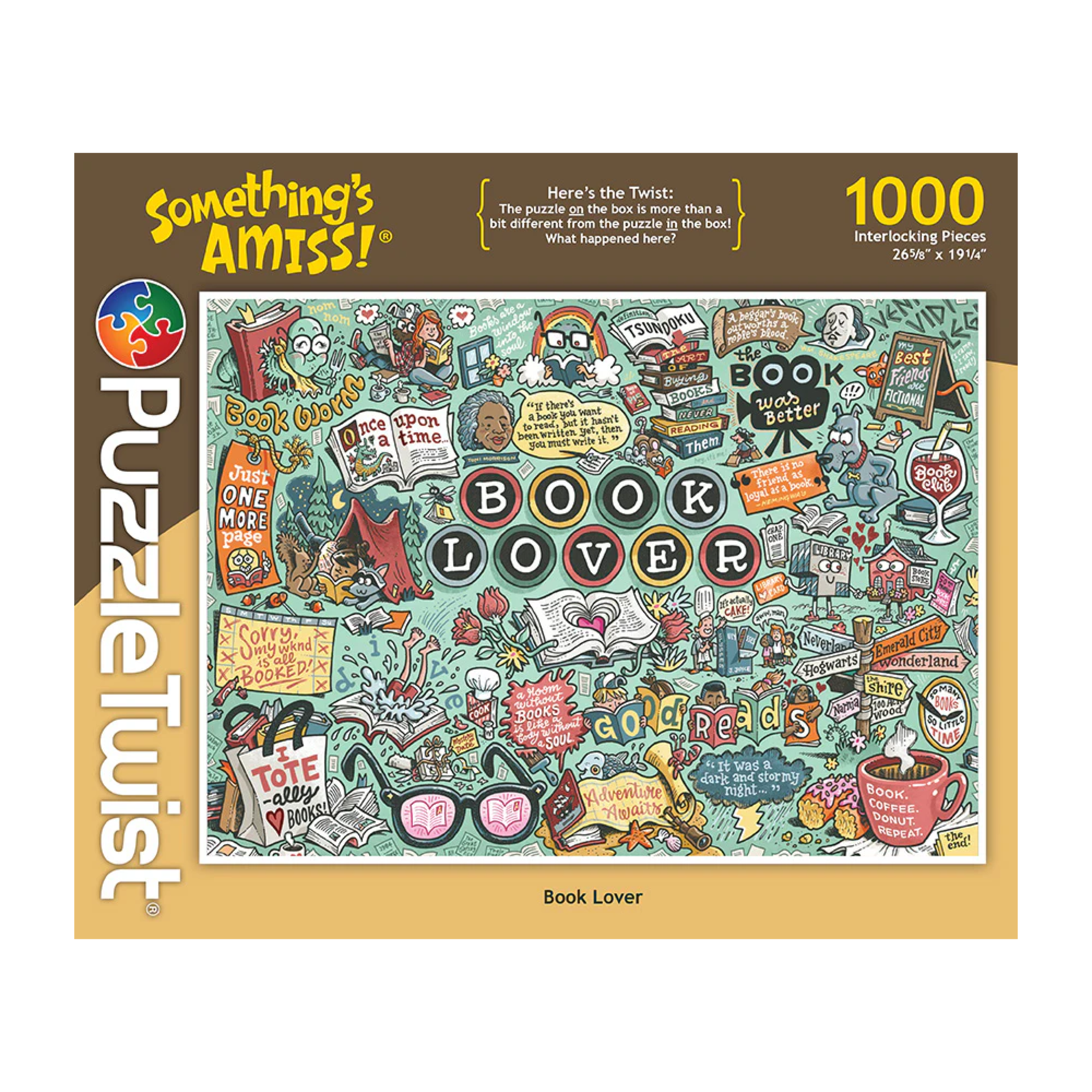 Puzzle Twist Puzzle Twist - 1000 Piece Puzzle: Book Lover